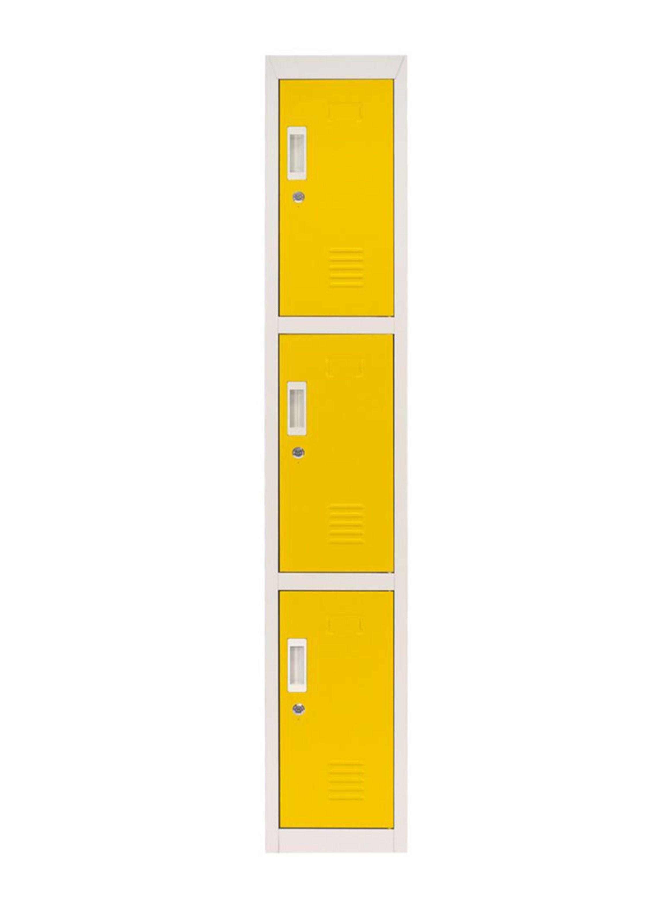 Locker Maletek Office Llaves 3 Puertas 28x50x166cm Maletek-0