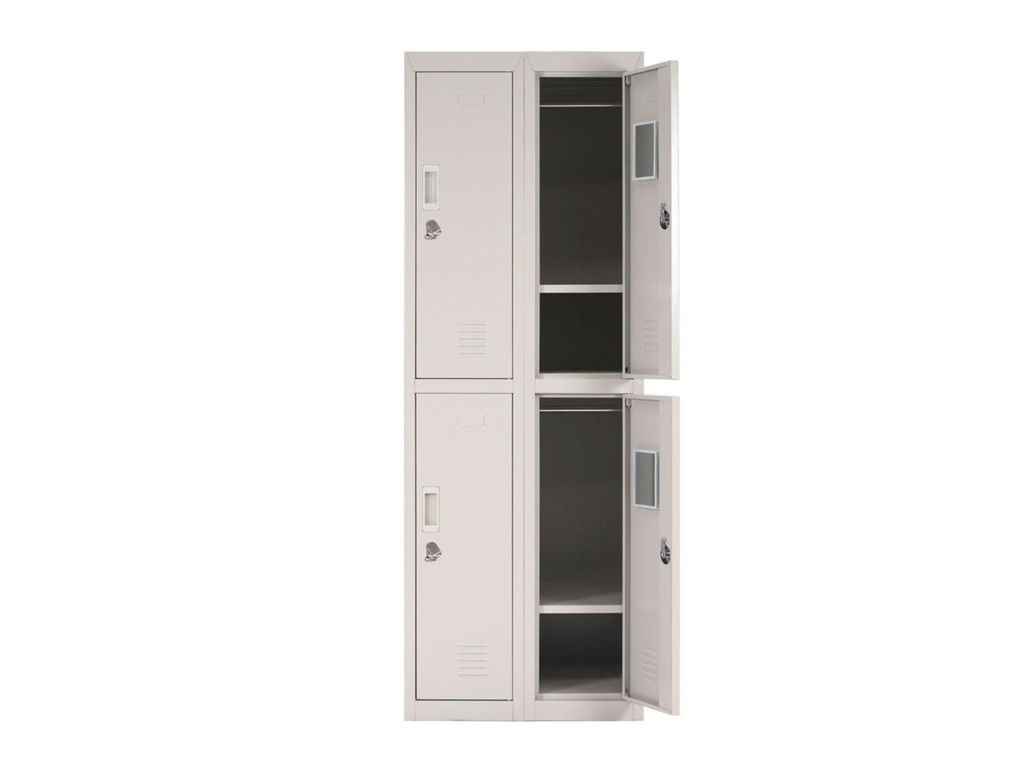 Locker Office Candado Gris 4 Puertas 57x50x166 cm Maletek-2