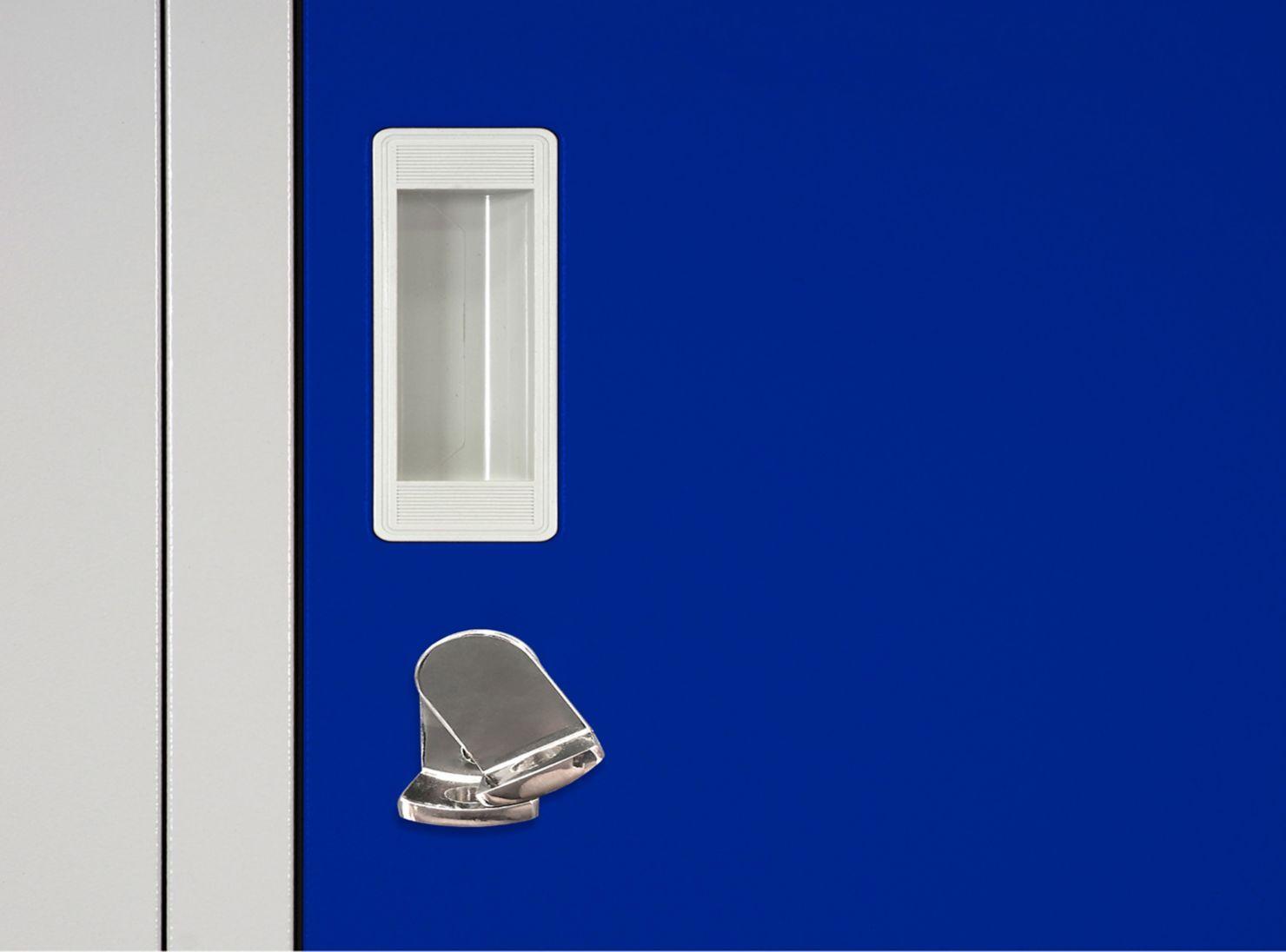 Locker Office Candado Azul 4 Puertas 57x50x166 cm Maletek-3