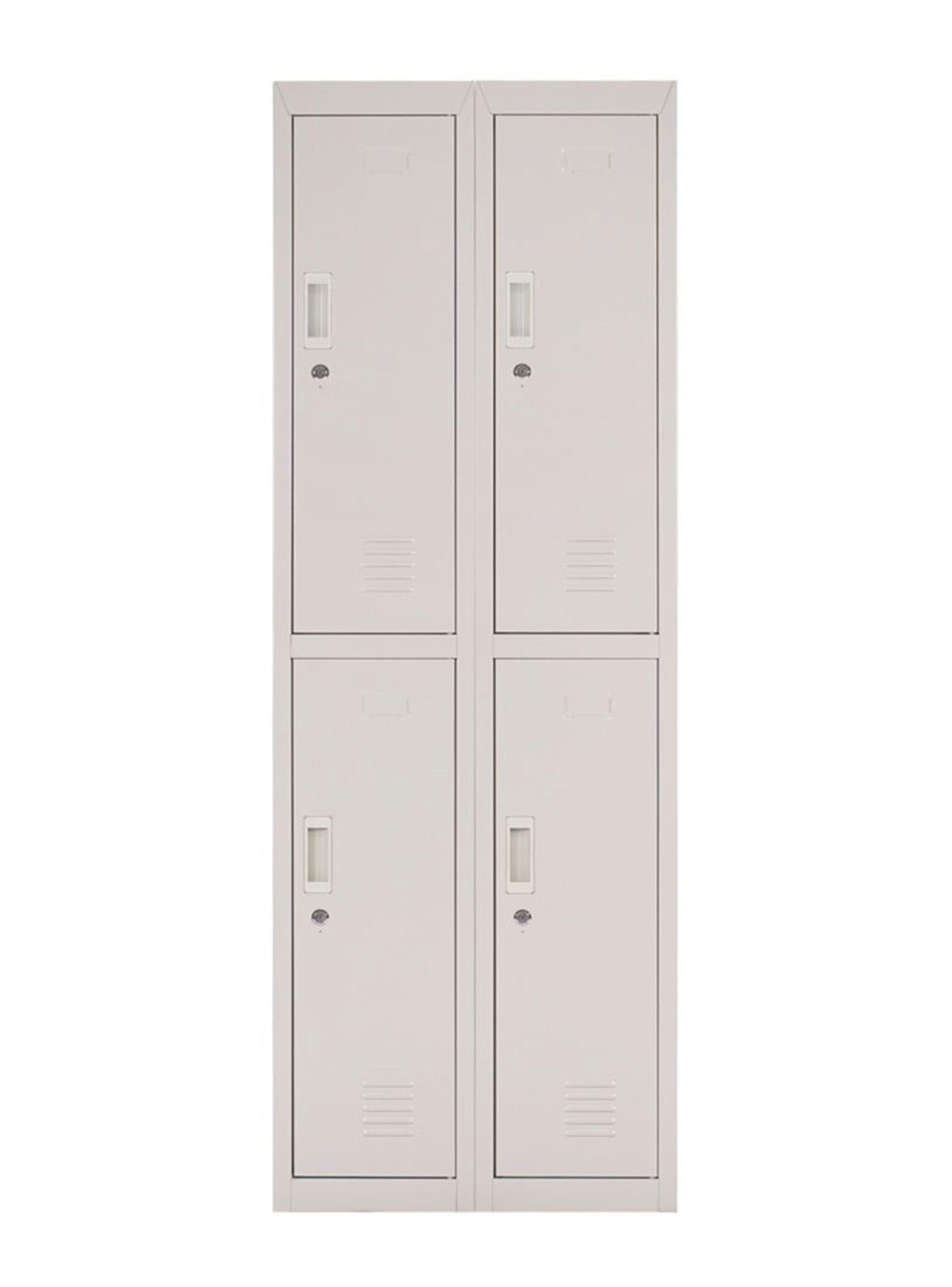 Locker Office Llaves Gris 4 Puertas 57x50x166 cm Maletek-0