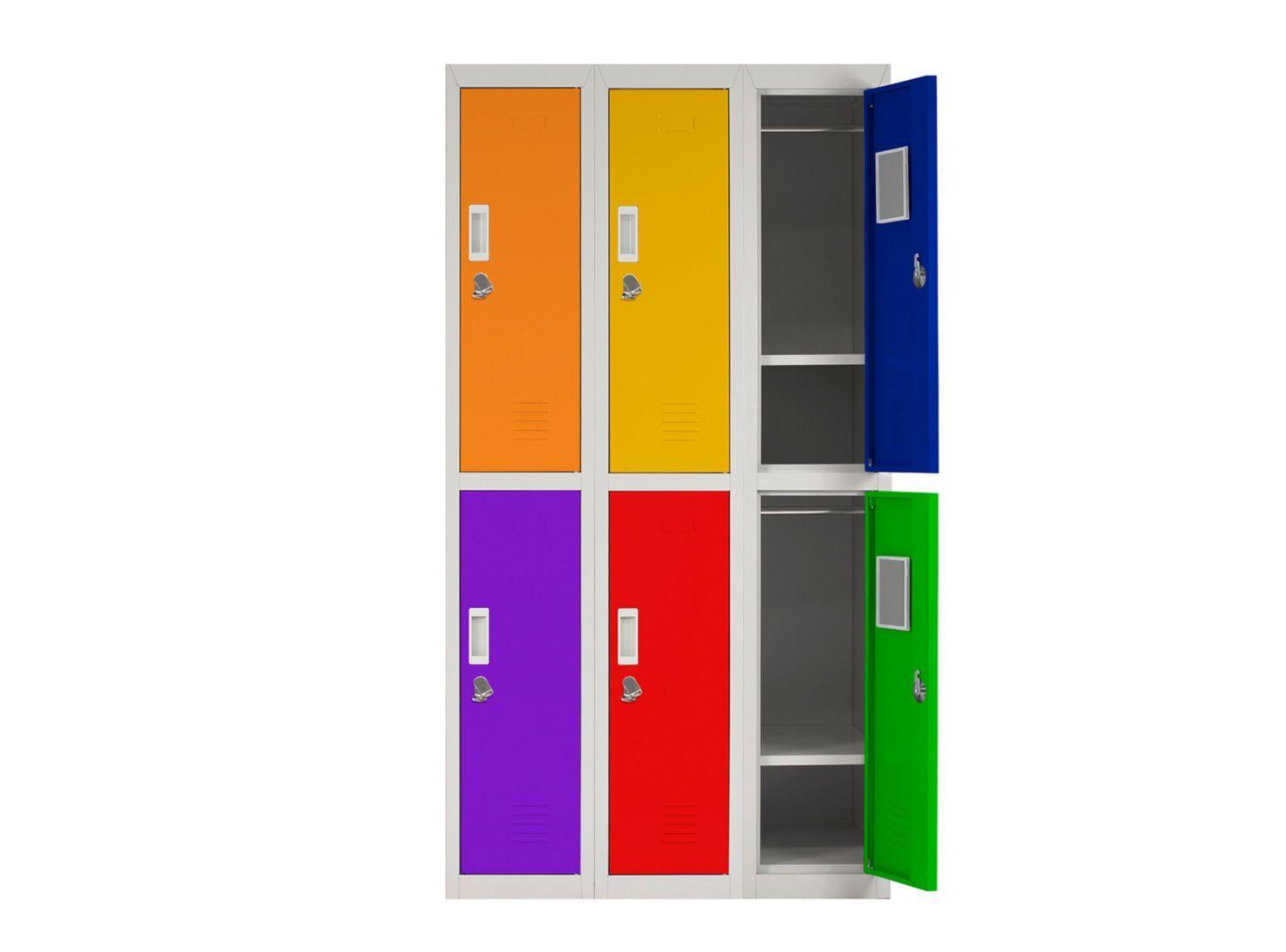 Locker Office 6P Candado Multicolor Maletek-2