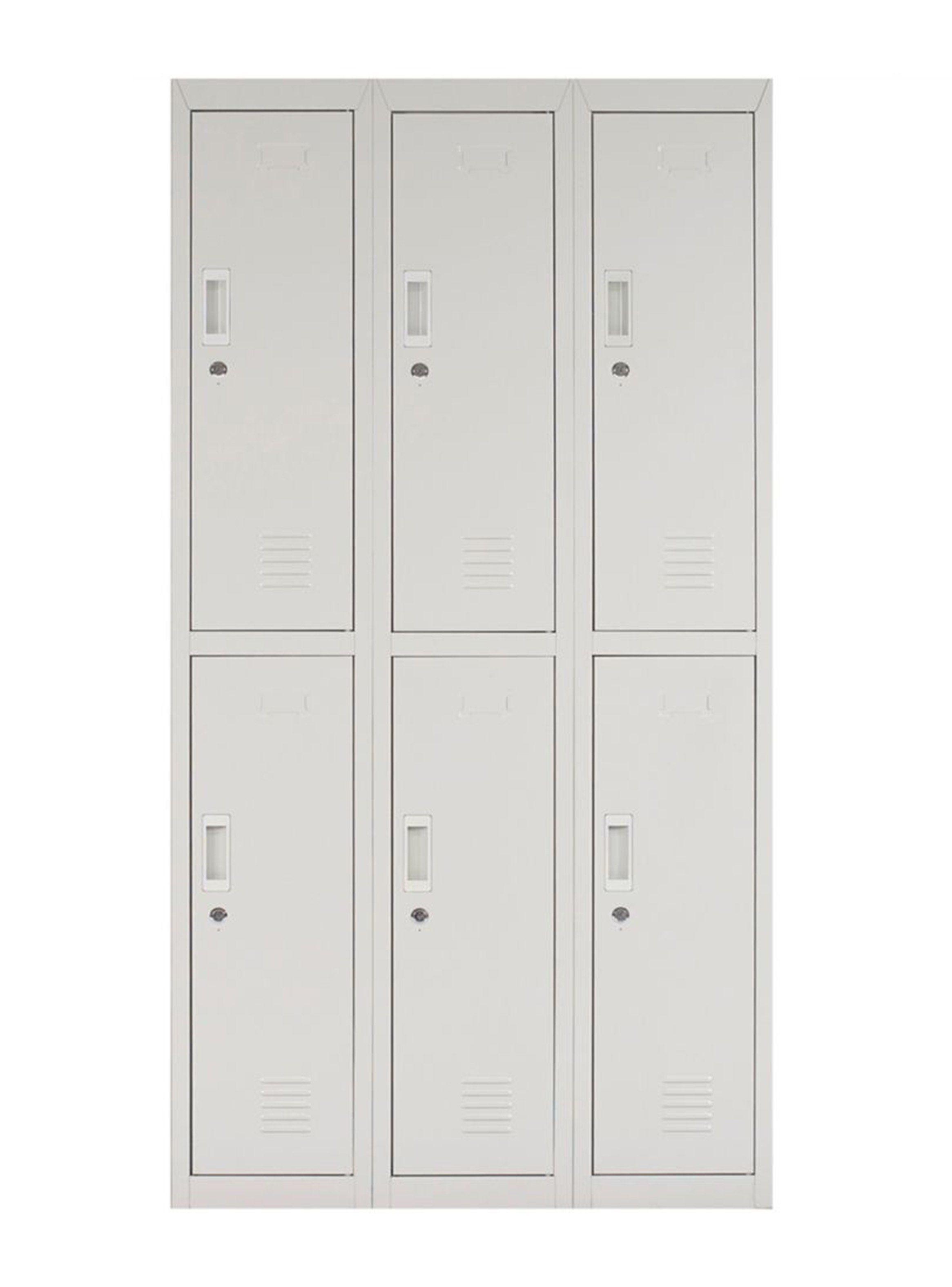 Locker Office Llaves Gris 6 Puertas 83x50x166 cm Maletek-0