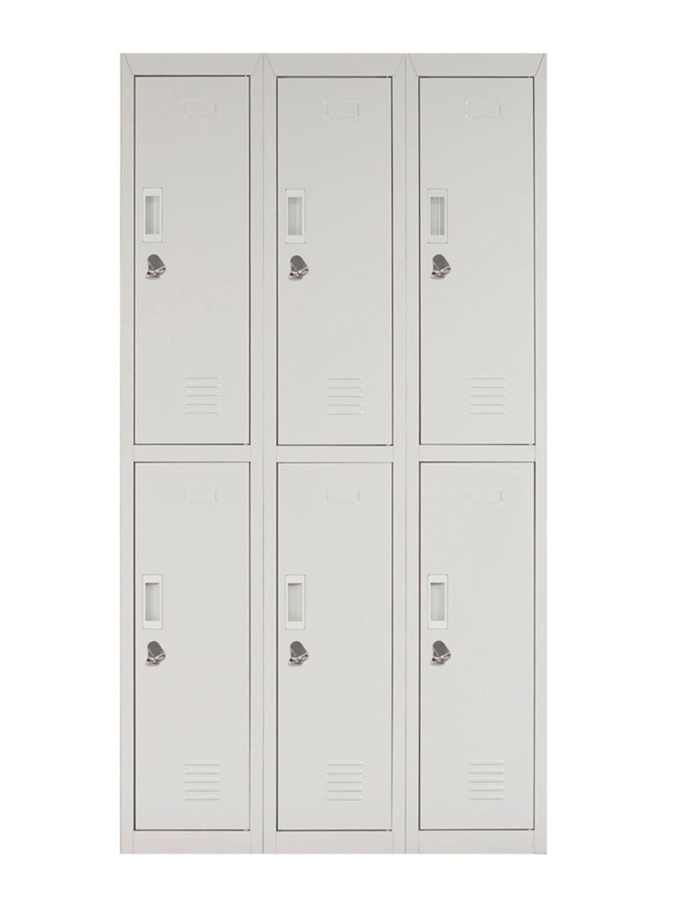 Locker Maletek Office Portacandado 6 Puertas Gris-0
