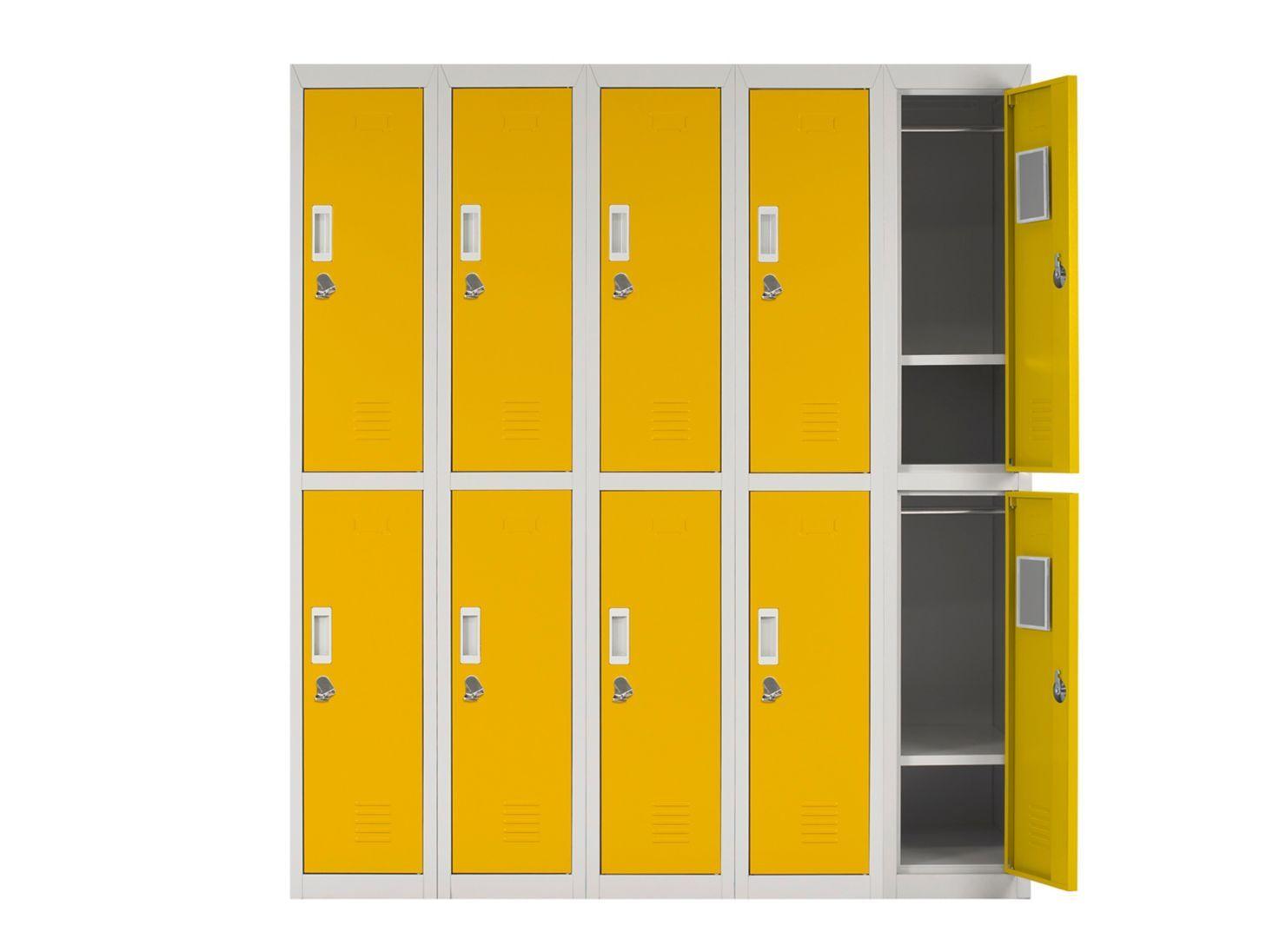 Locker Office 10P Candado Amarillo Maletek-2