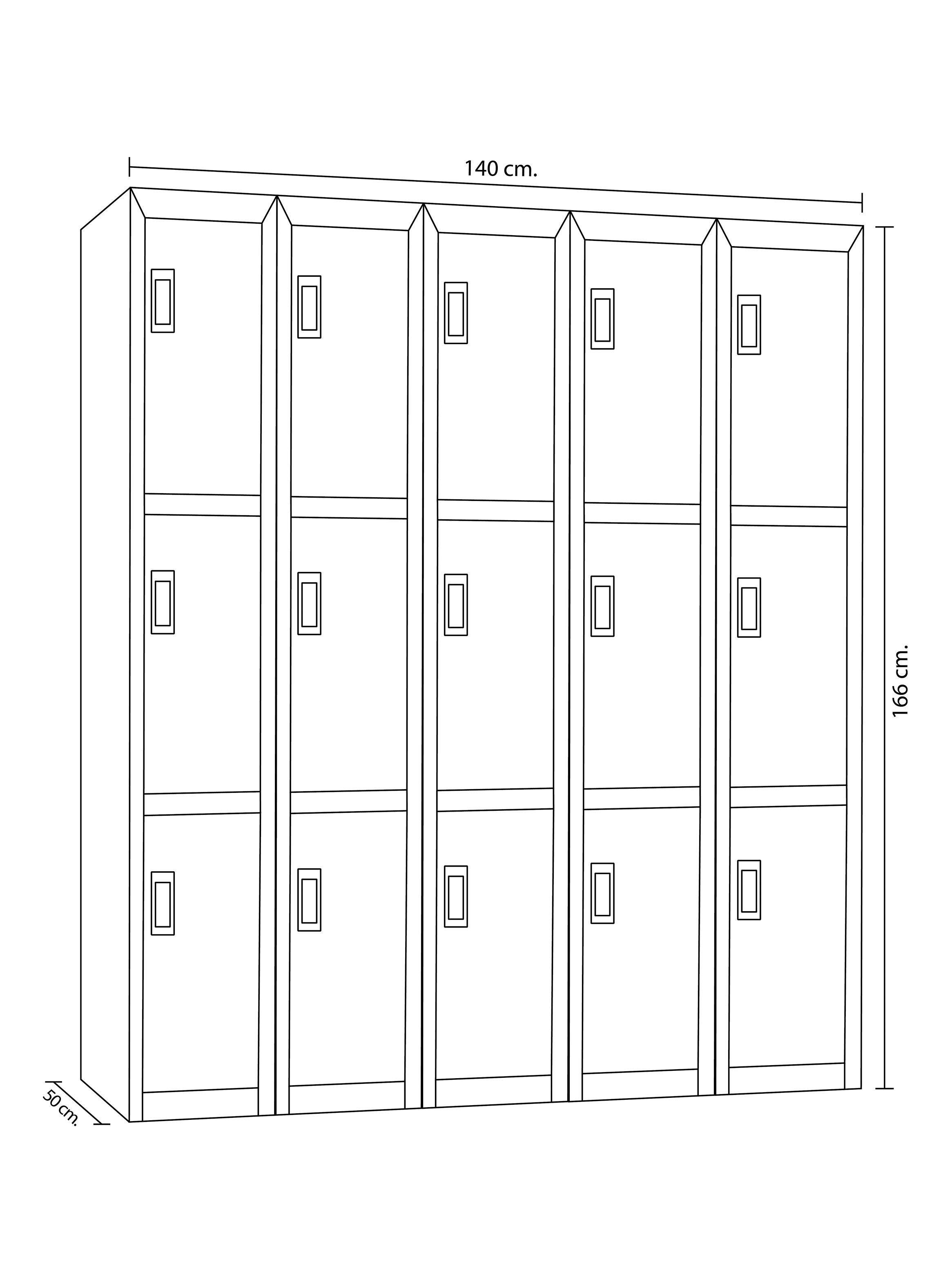 Locker Office Llaves Amarillo Maletek-1