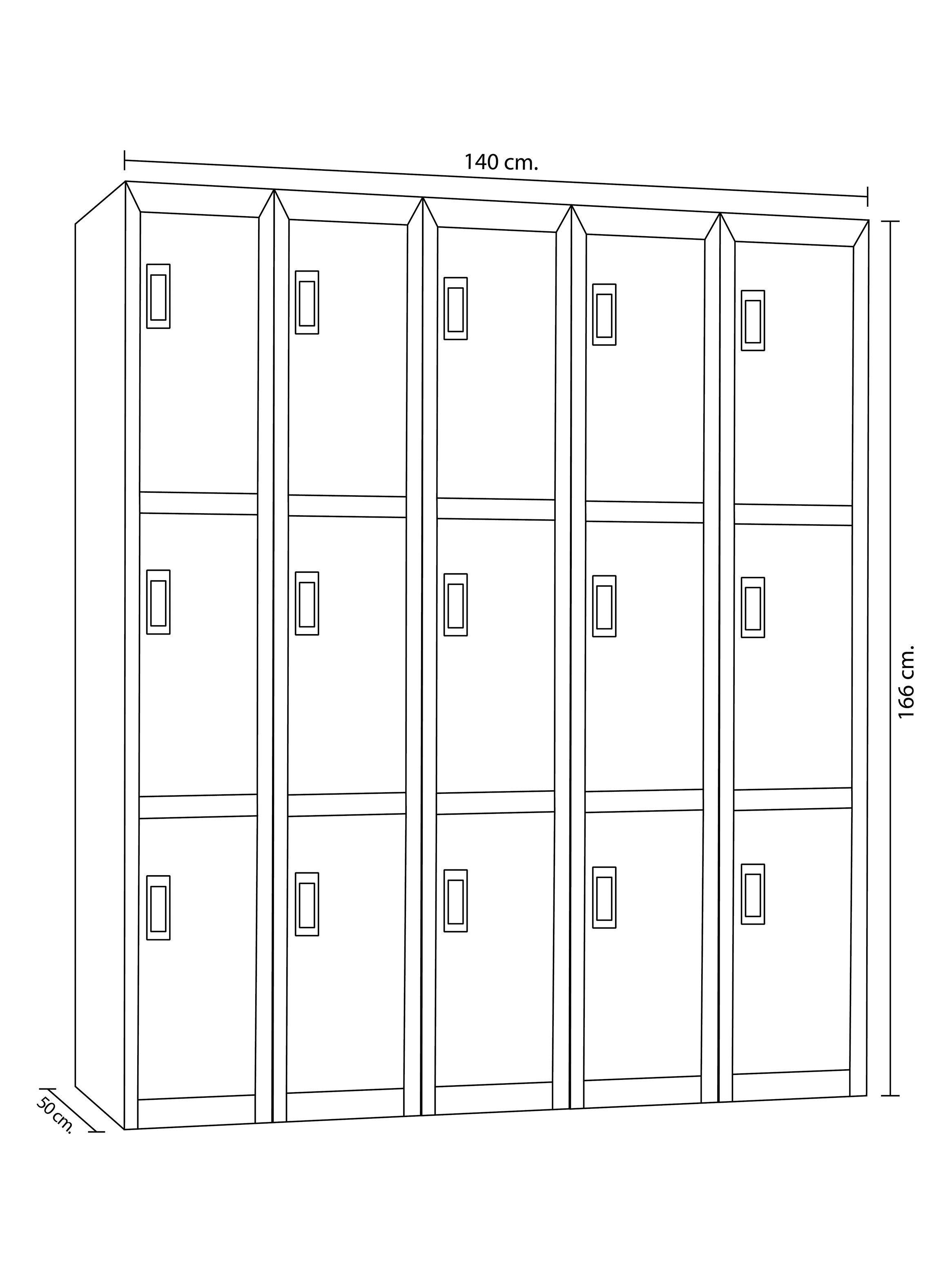 Locker Office Llaves Colores Maletek-1