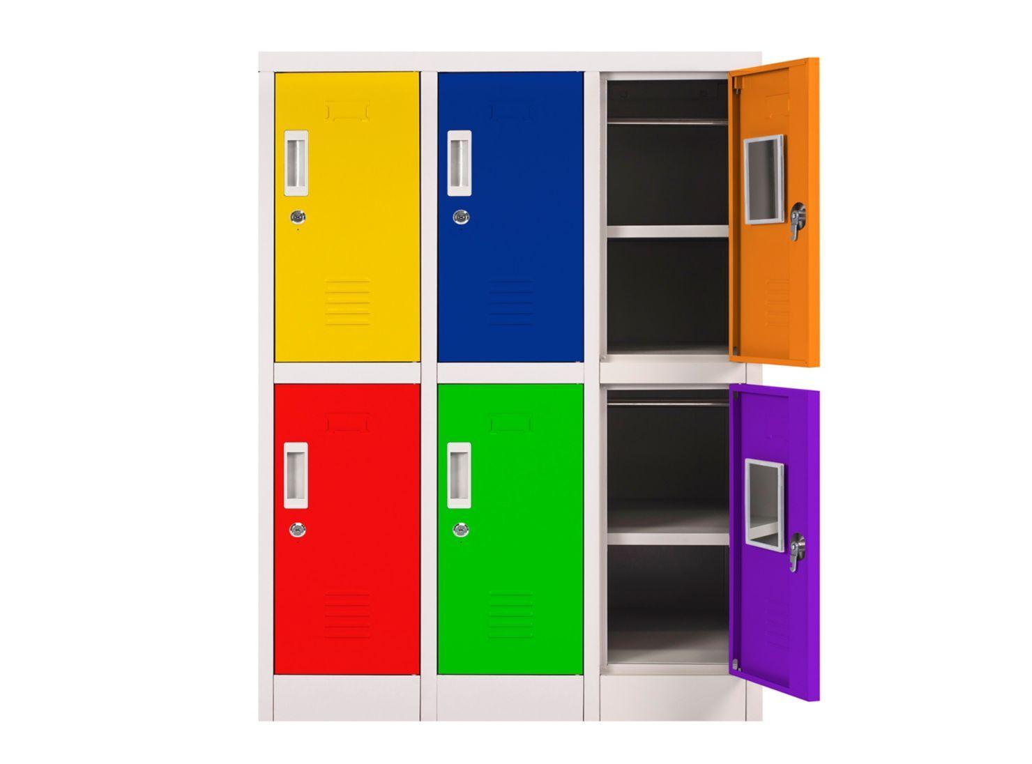 Locker Office Mini Llaves Multicolor 6P 83 x 50 x 114 cm-2