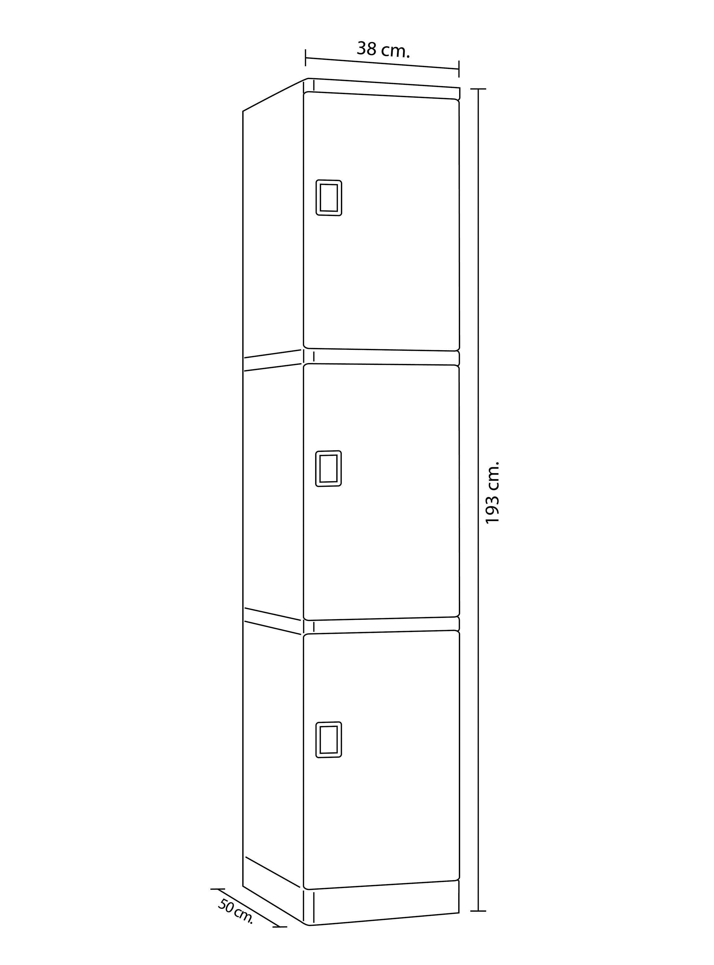 Locker Plástico con Llaves-1