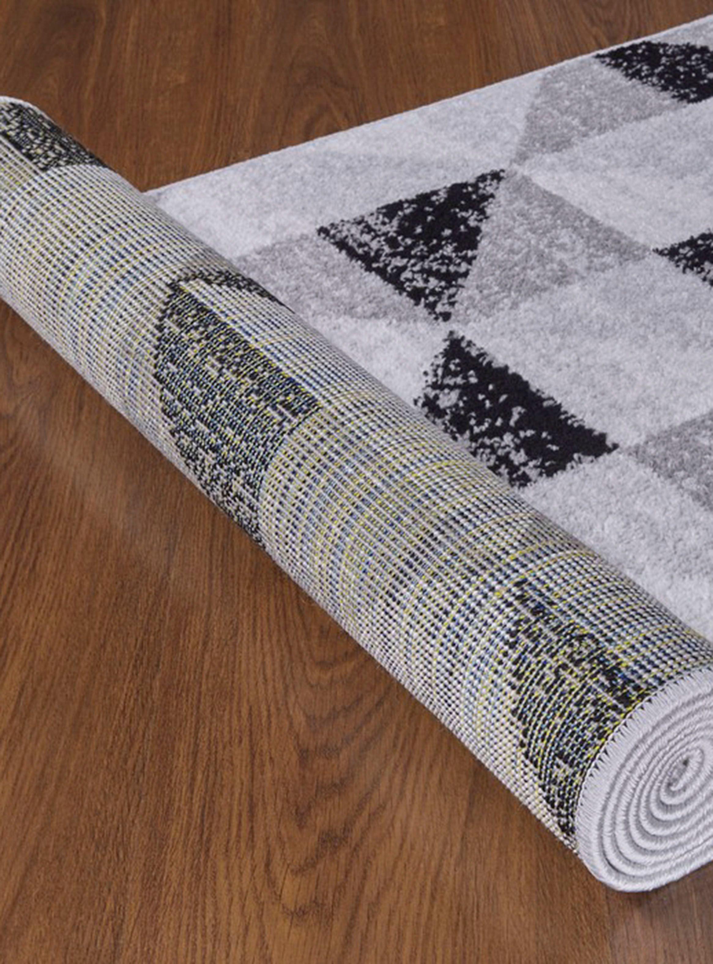 Alfombra de Pasillo 70 x 230 cm Modalfo Siesta D5 Gris-3