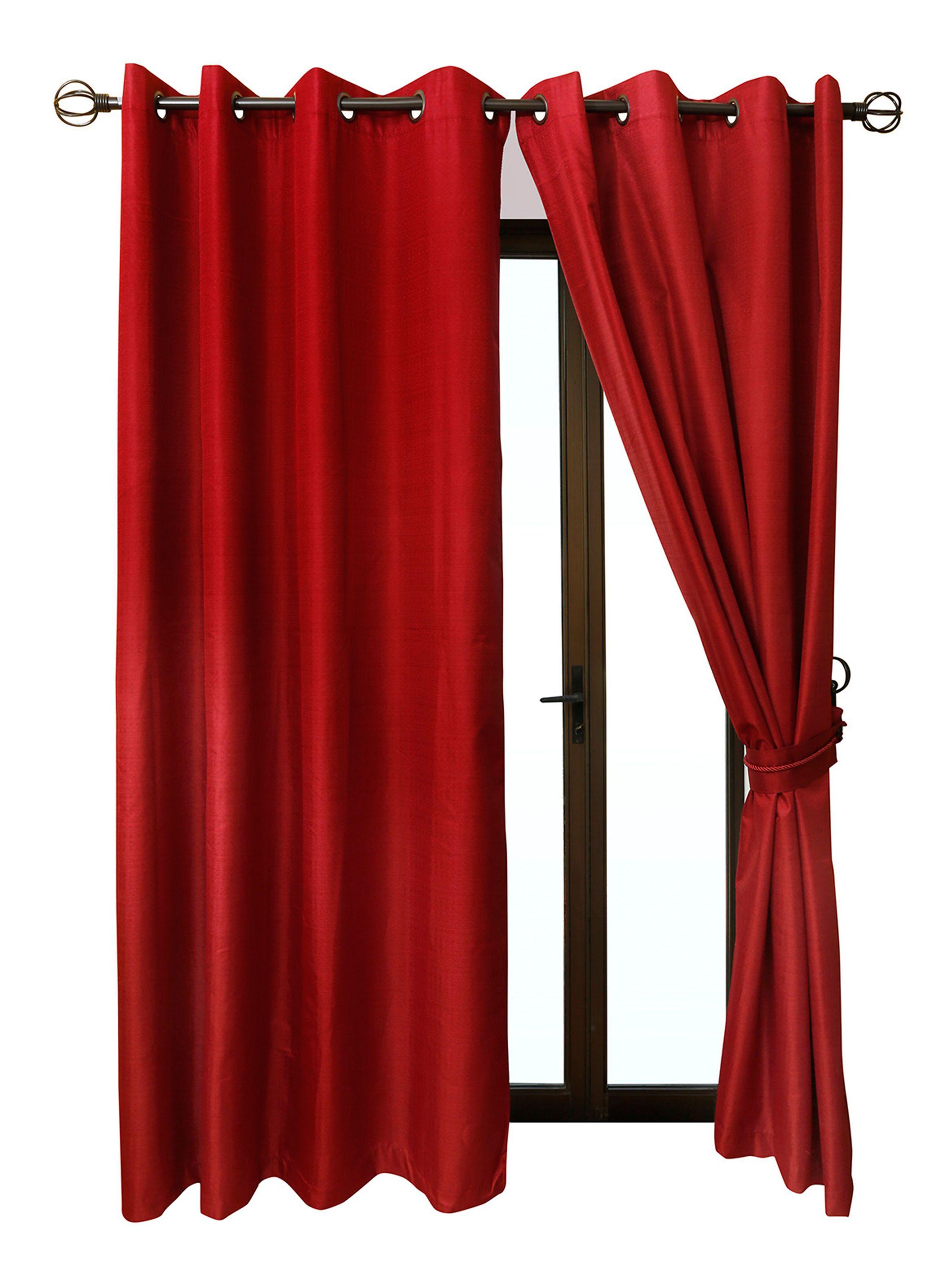 Set Mallorca Cortinas Black Out 140 x 220 cm Terracota-0