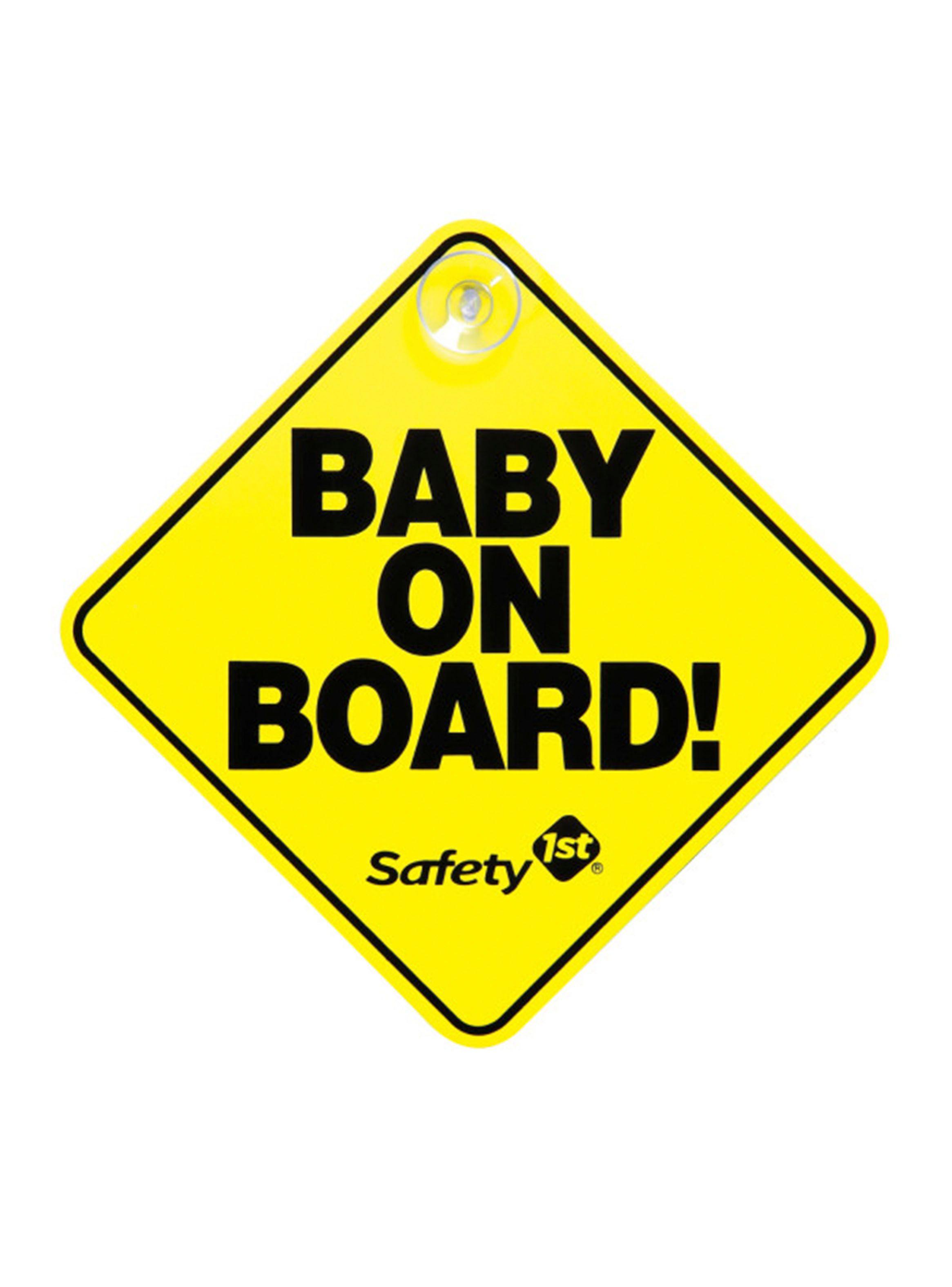 Letrero Safety 1st Baby on Board Amarillo Safety 1st-0
