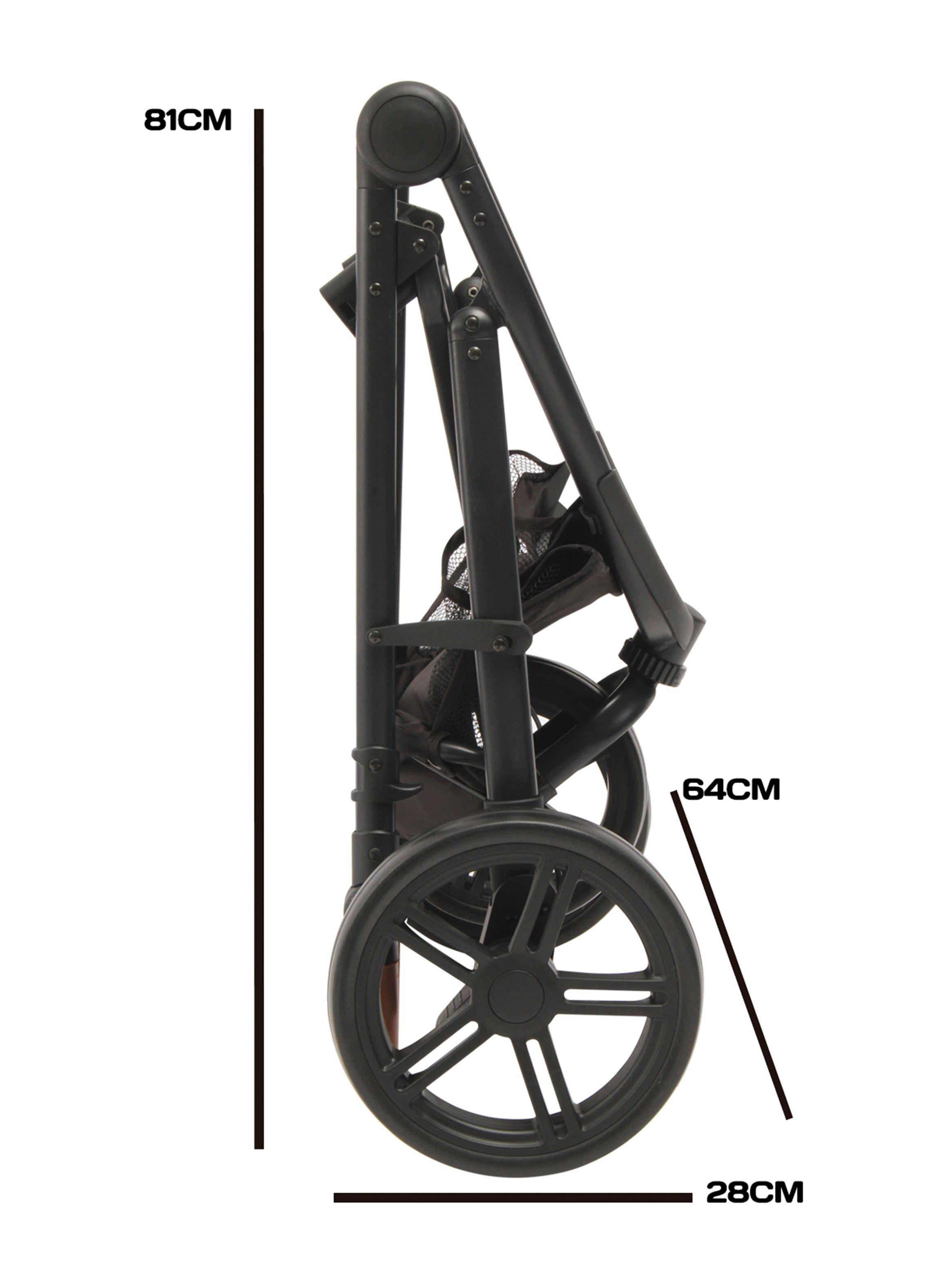 Coche Bebesit Jogger Travel System Trek P65 Gris-1
