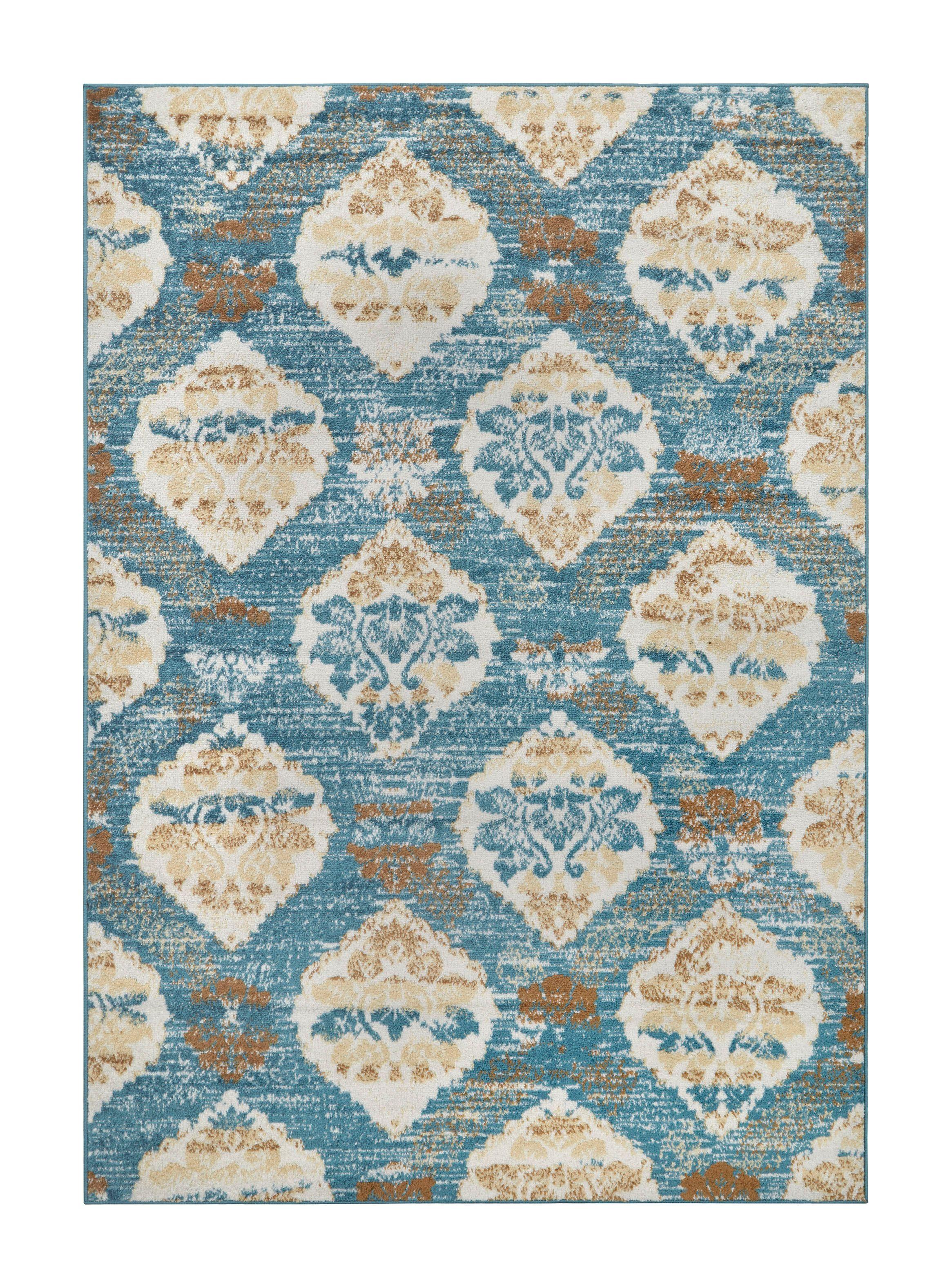 Alfombra 244 x 305 cm Siesta D7 Turquesa-0