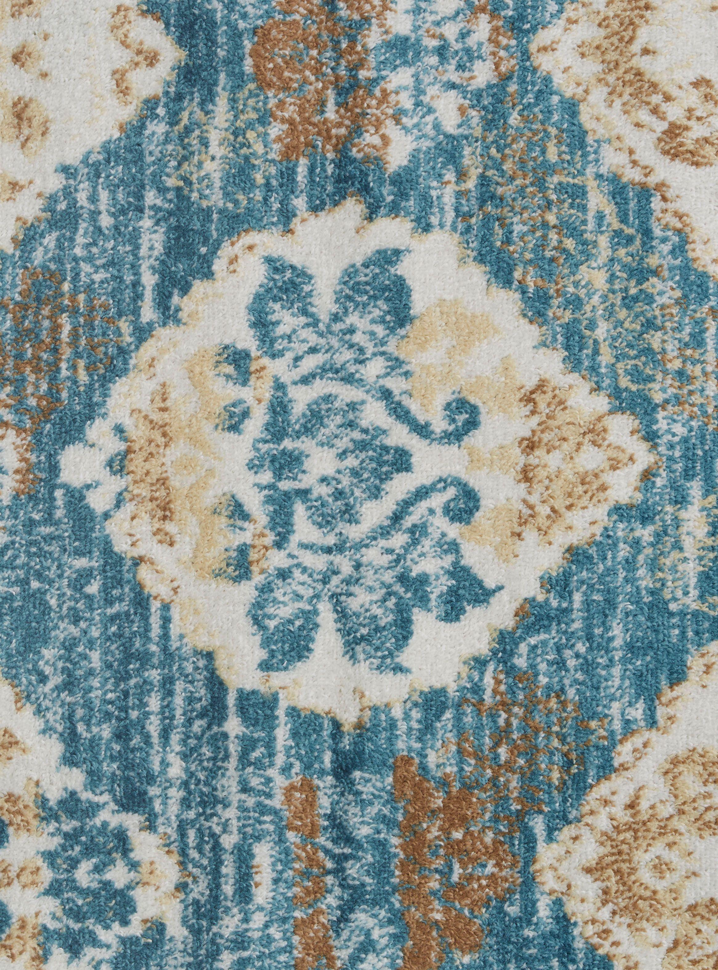 Alfombra 244 x 305 cm Siesta D7 Turquesa-3