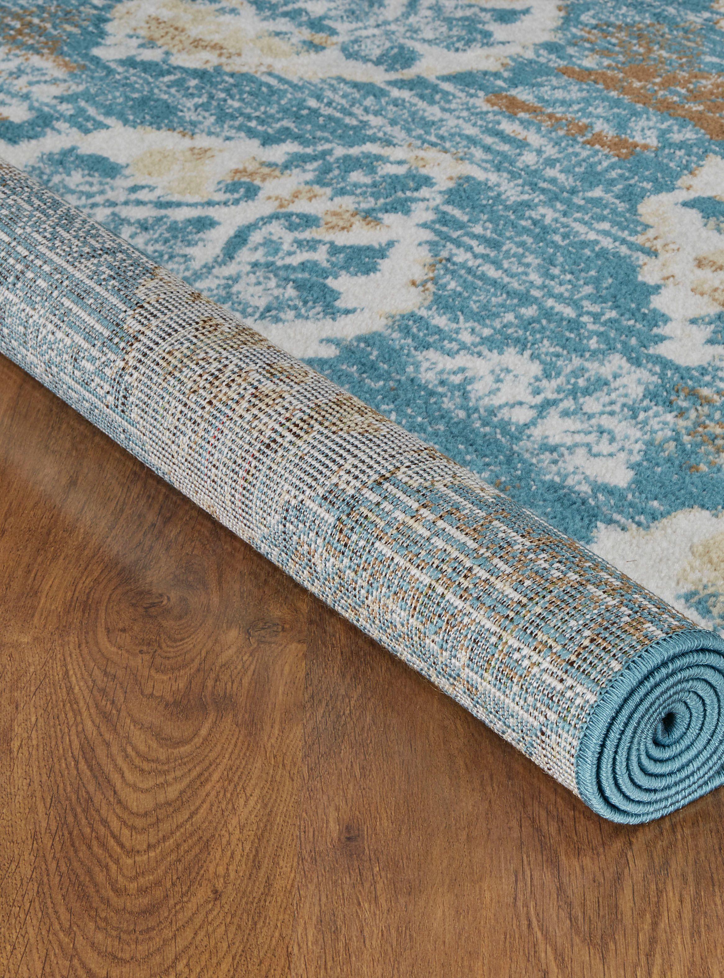 Alfombra 244 x 305 cm Siesta D7 Turquesa-2