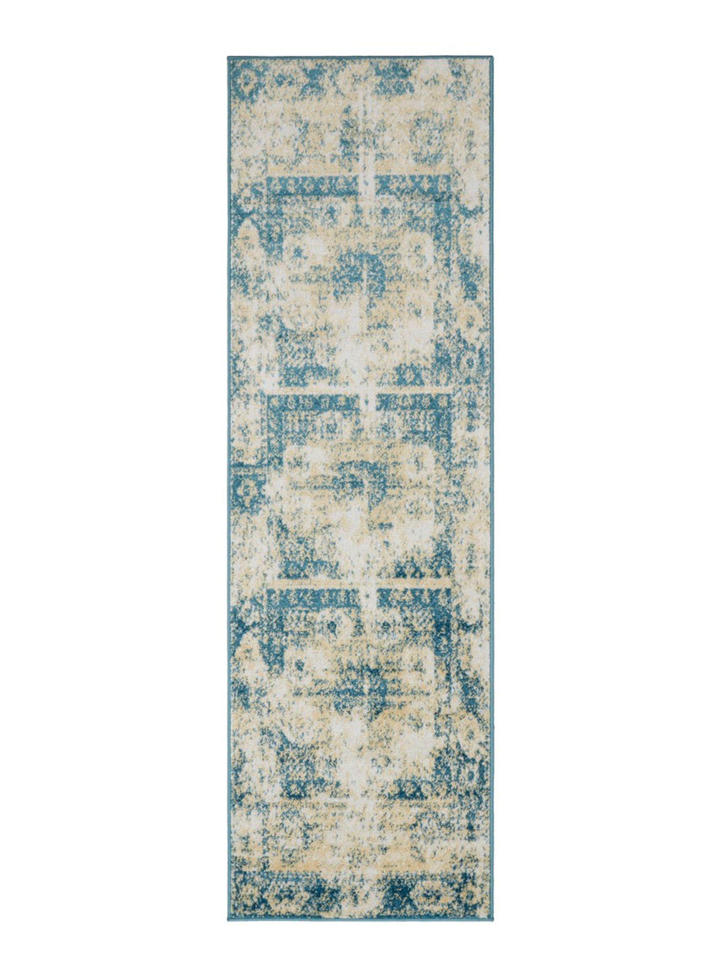 Alfombra de Pasillo 70 x 230 cm Siesta D7 Turquesa-0