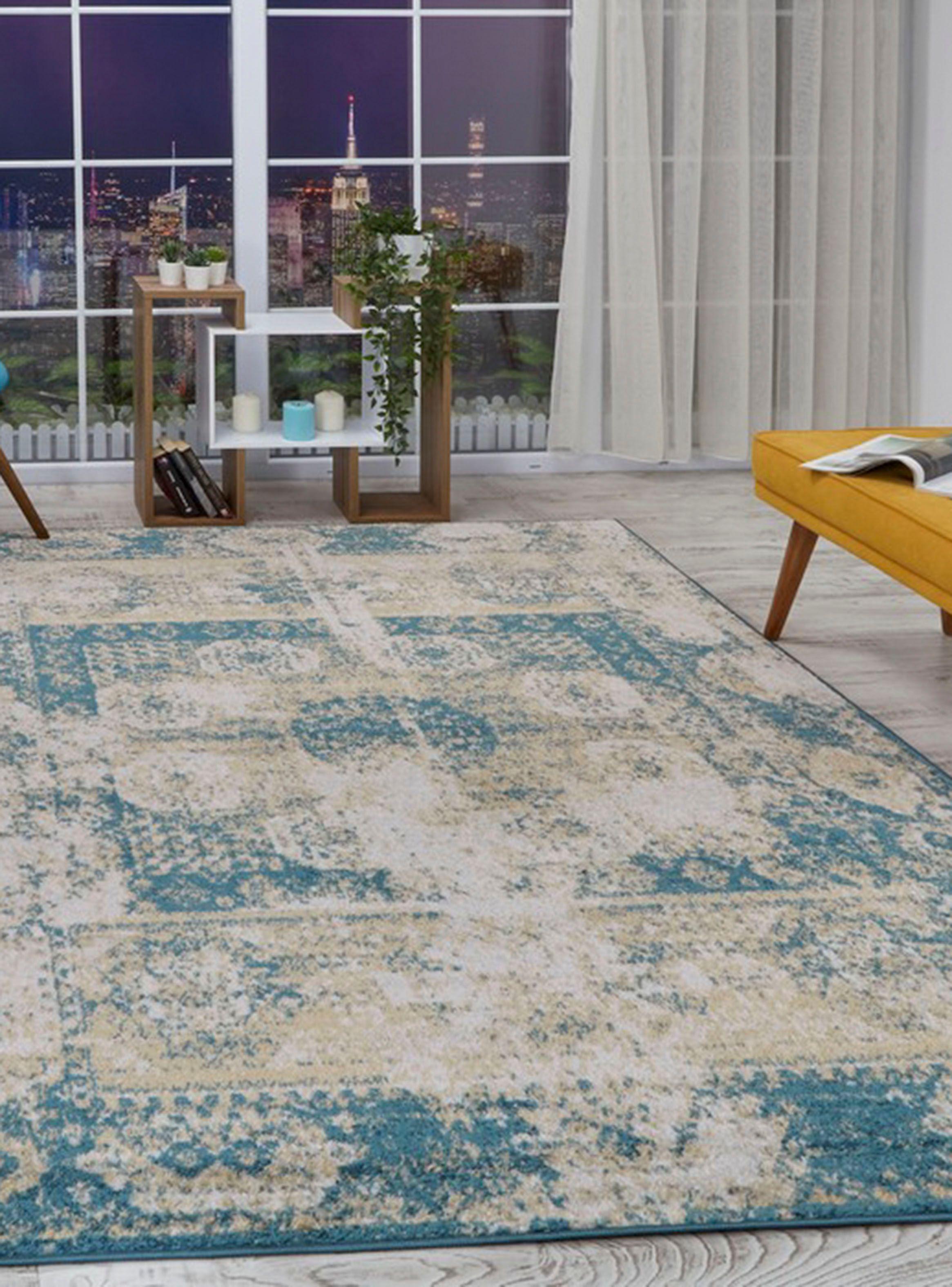 Alfombra 200 x 290 cm Modalfo Siesta D8 Turquesa-5