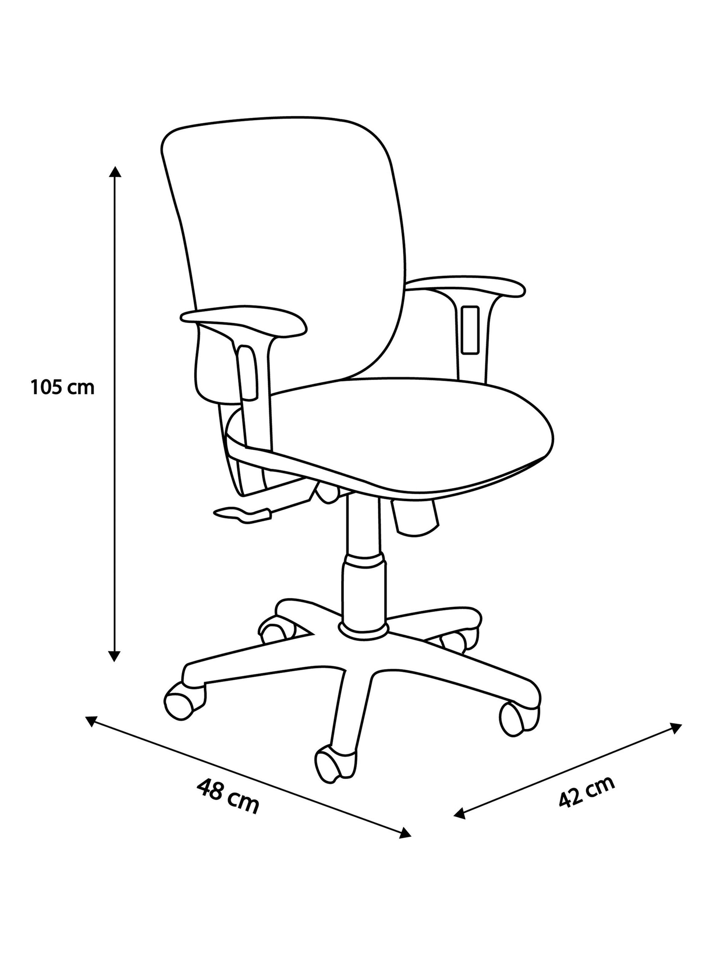 Silla Oficina Sicronica Tela Basflex-1