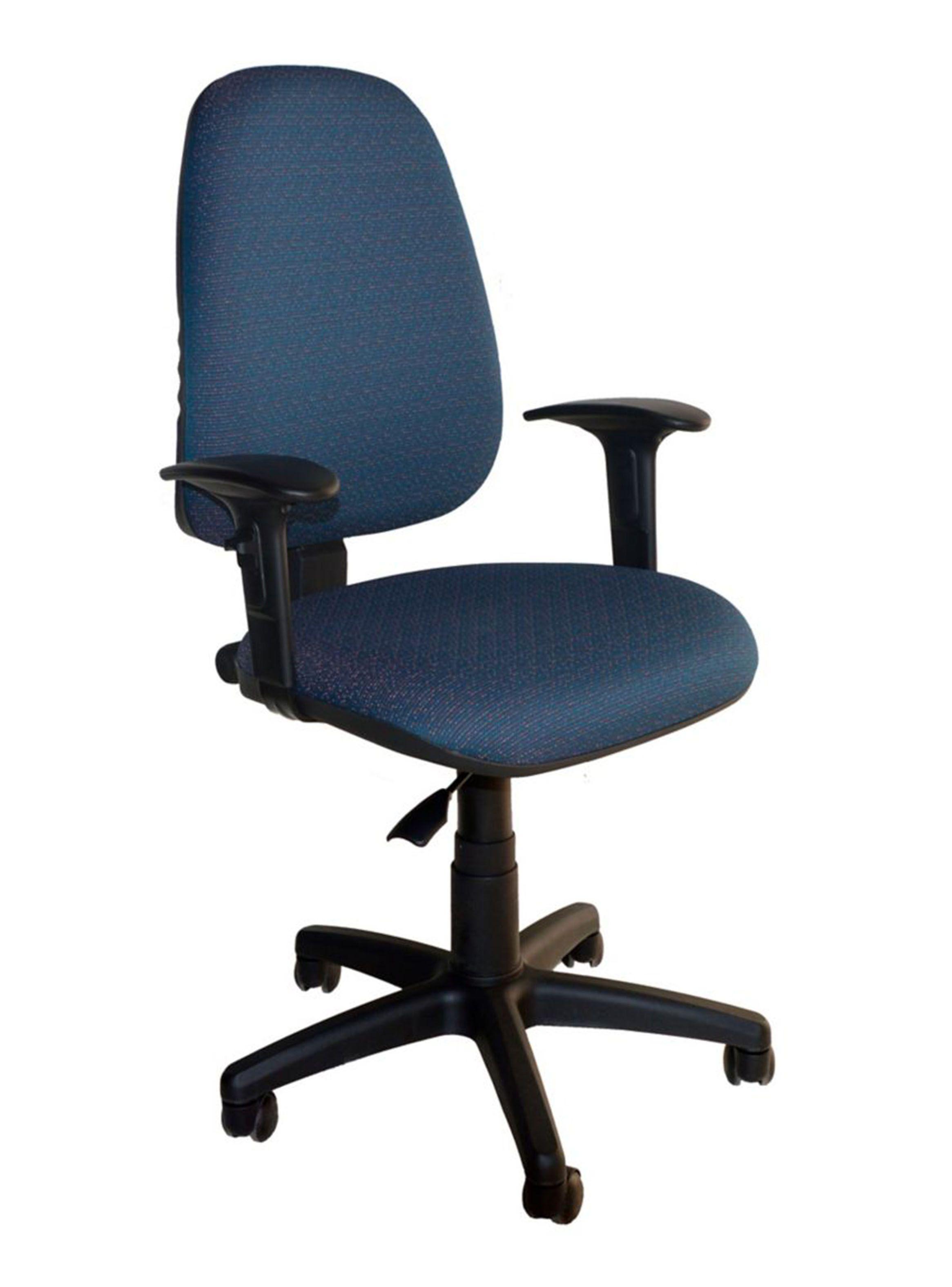 Silla Basflex de Escritorio Tela Redy II Giratoria con Apoyabrazos-0