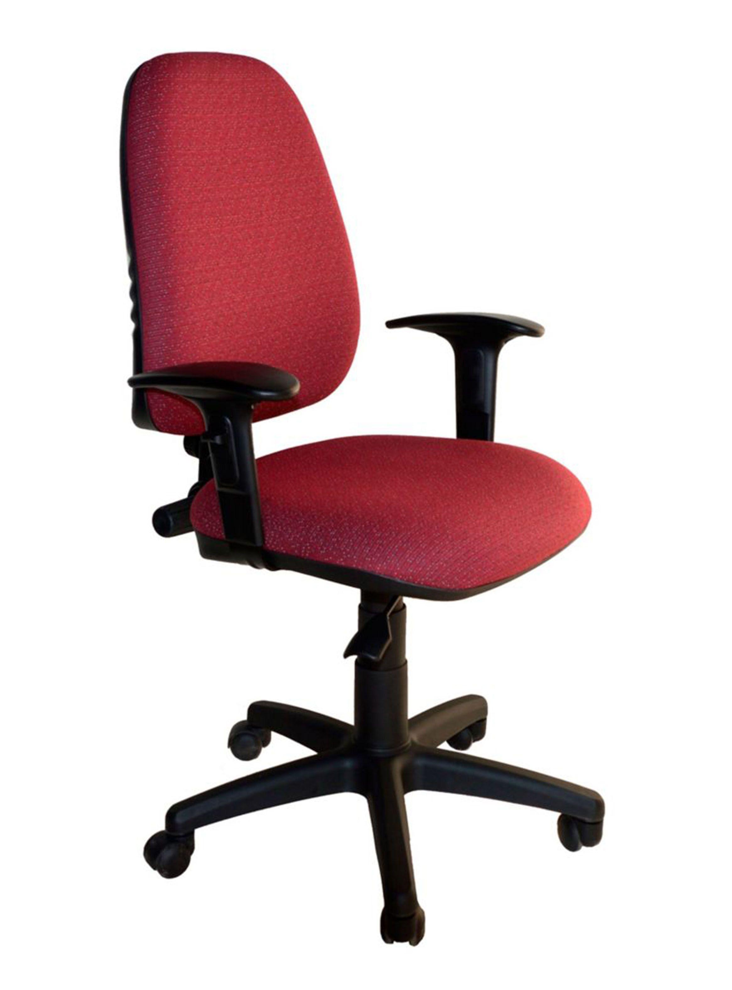 Silla Basflex de Escritorio Tela Redy II Giratoria con Apoyabrazos-0
