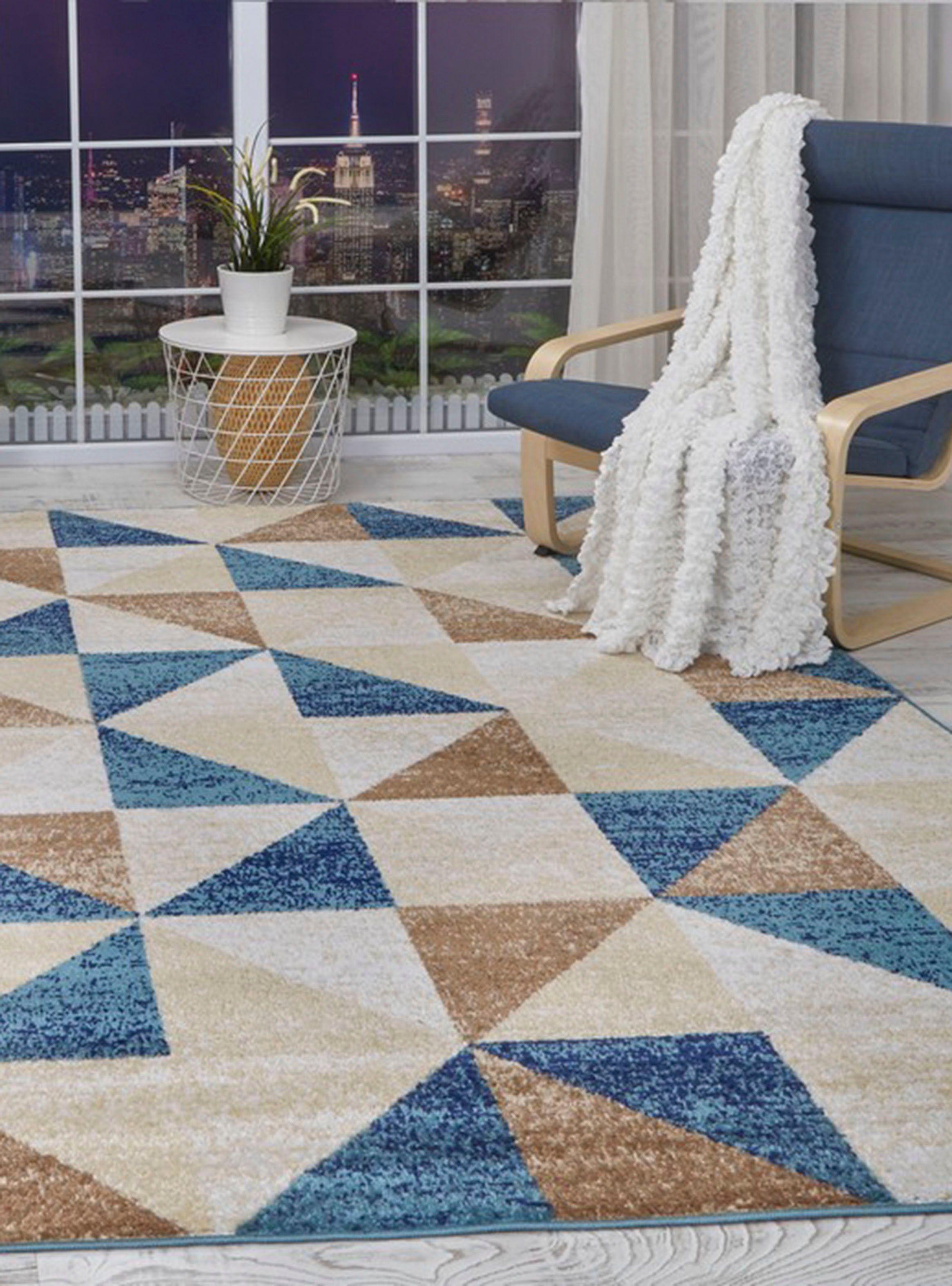 Alfombra 160 x 230 cm Siesta D5 Turquesa-5