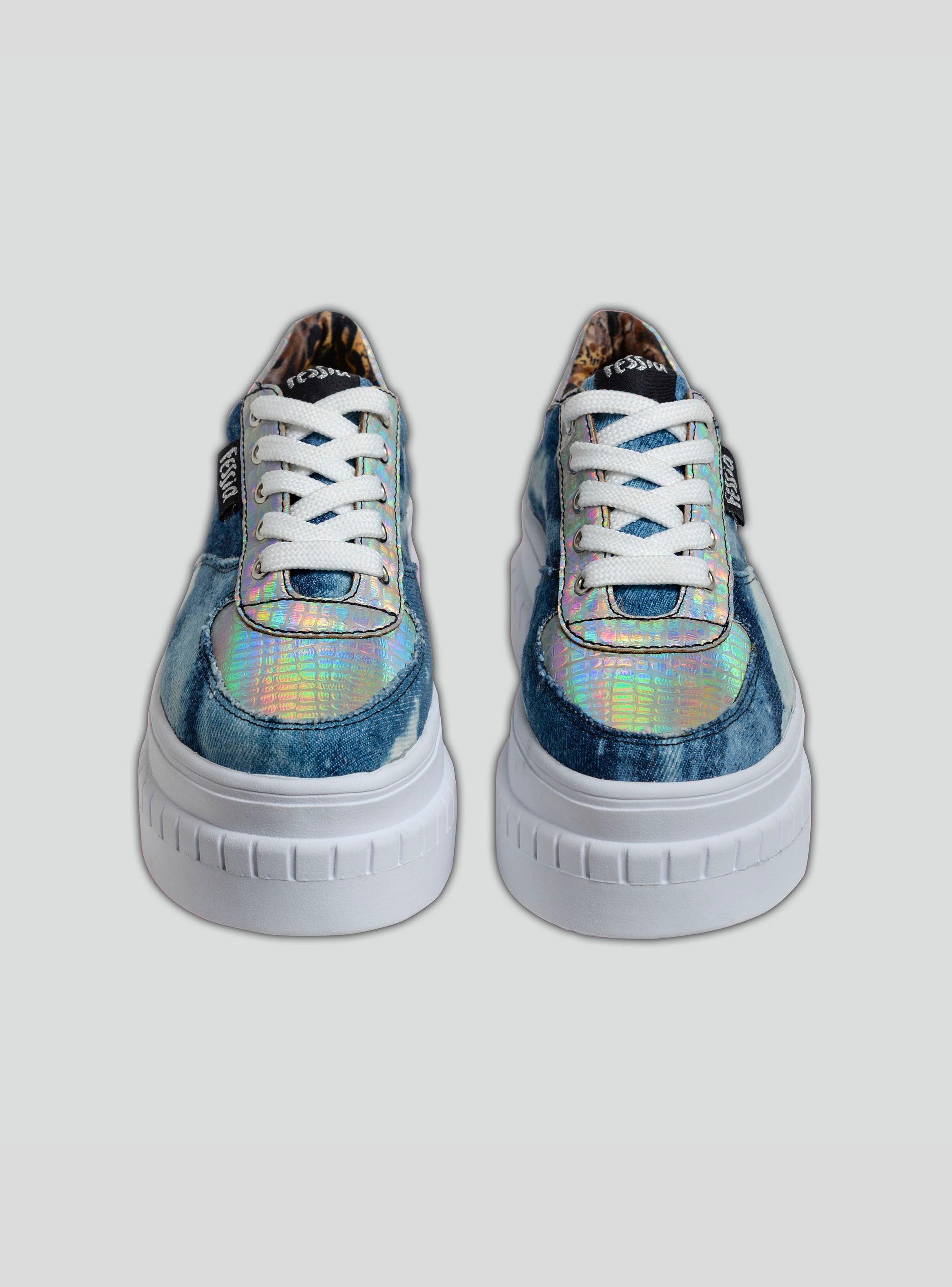 Zapatilla Urbana Fessia Mujer con Plataforma  Tie Dye-2