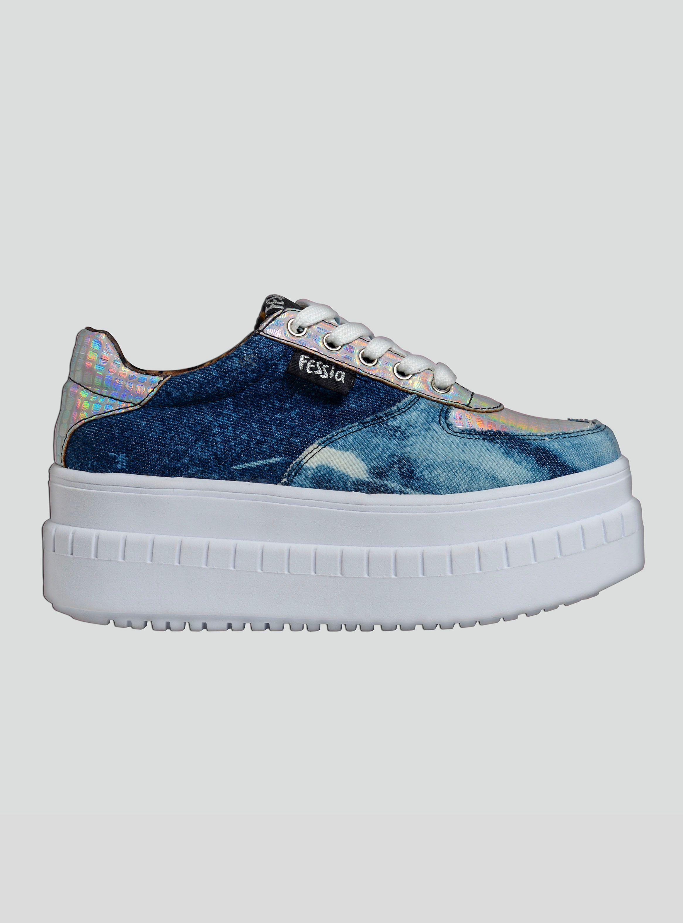 Zapatilla Urbana Fessia Mujer con Plataforma  Tie Dye-0