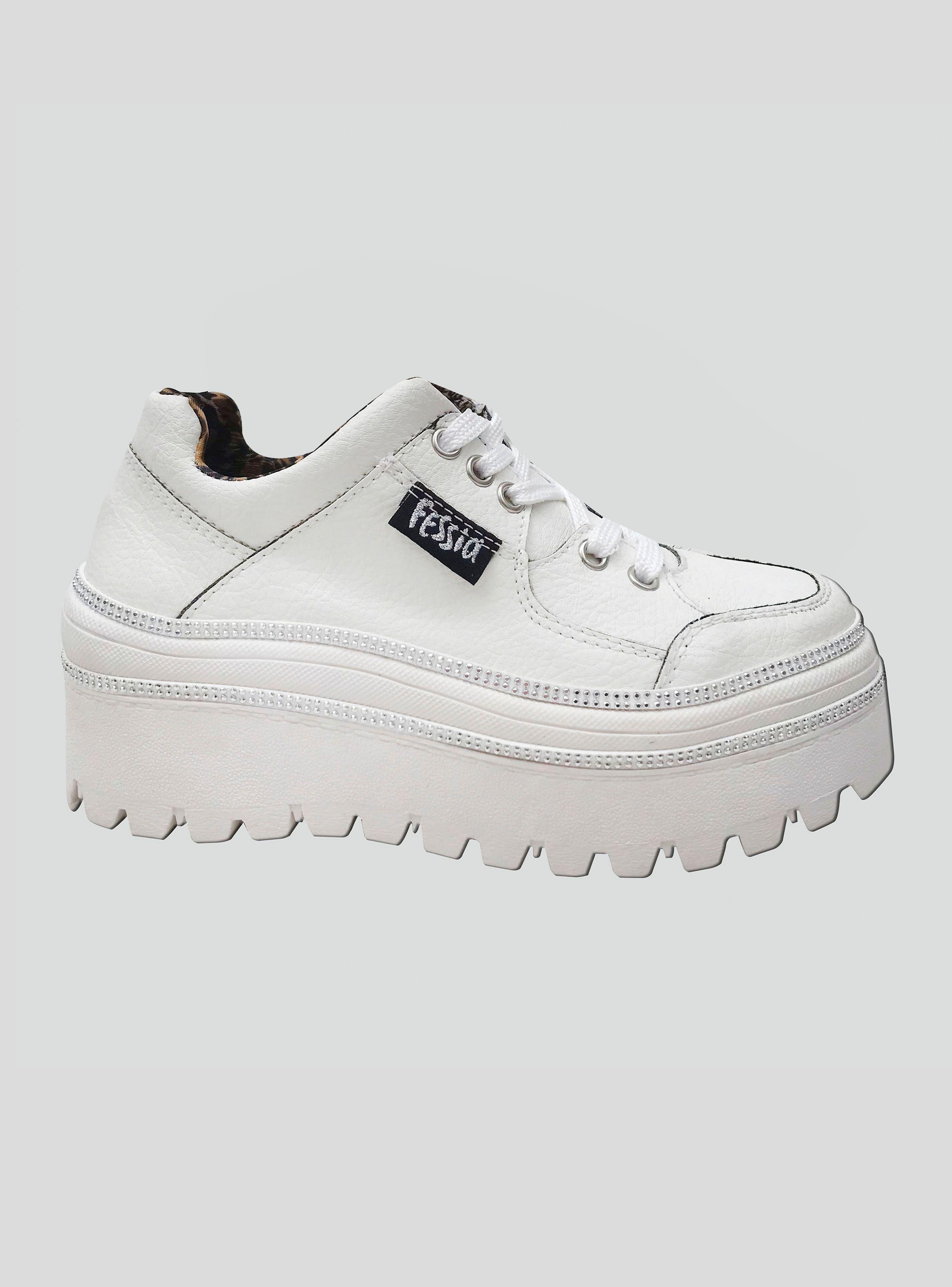 Zapatilla Urbana Fessia Punky White Mujer-0