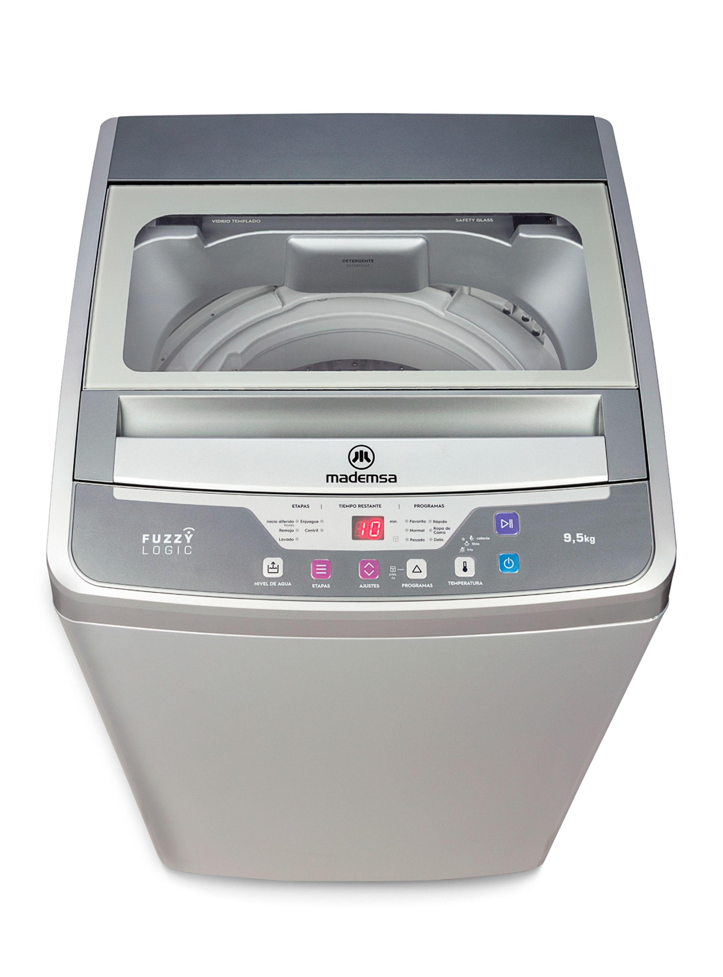 Lavadora de Carga Superior 9.5 Kg Efficace SZG Gris-2