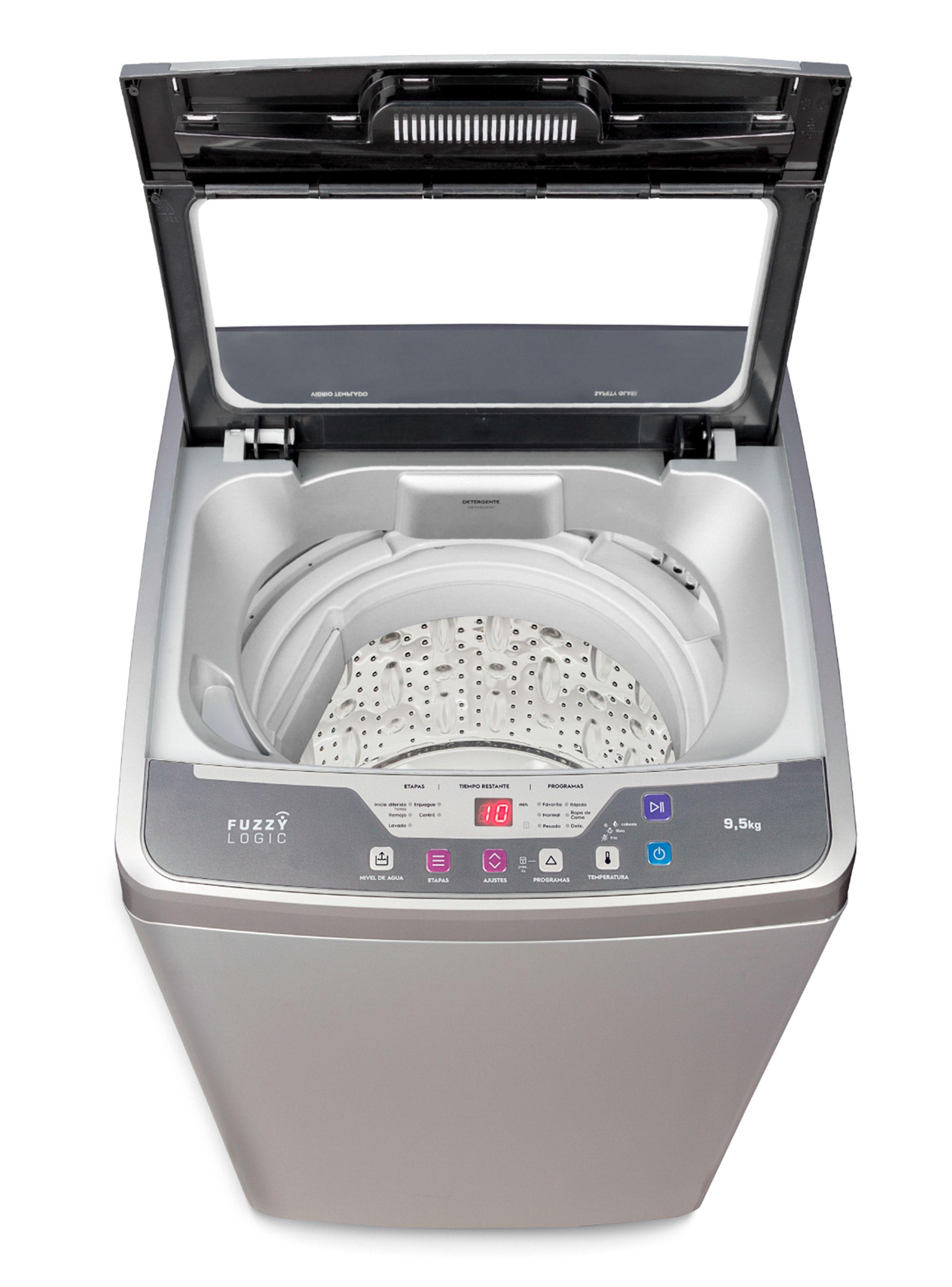 Lavadora de Carga Superior 9.5 Kg Efficace SZG Gris-3