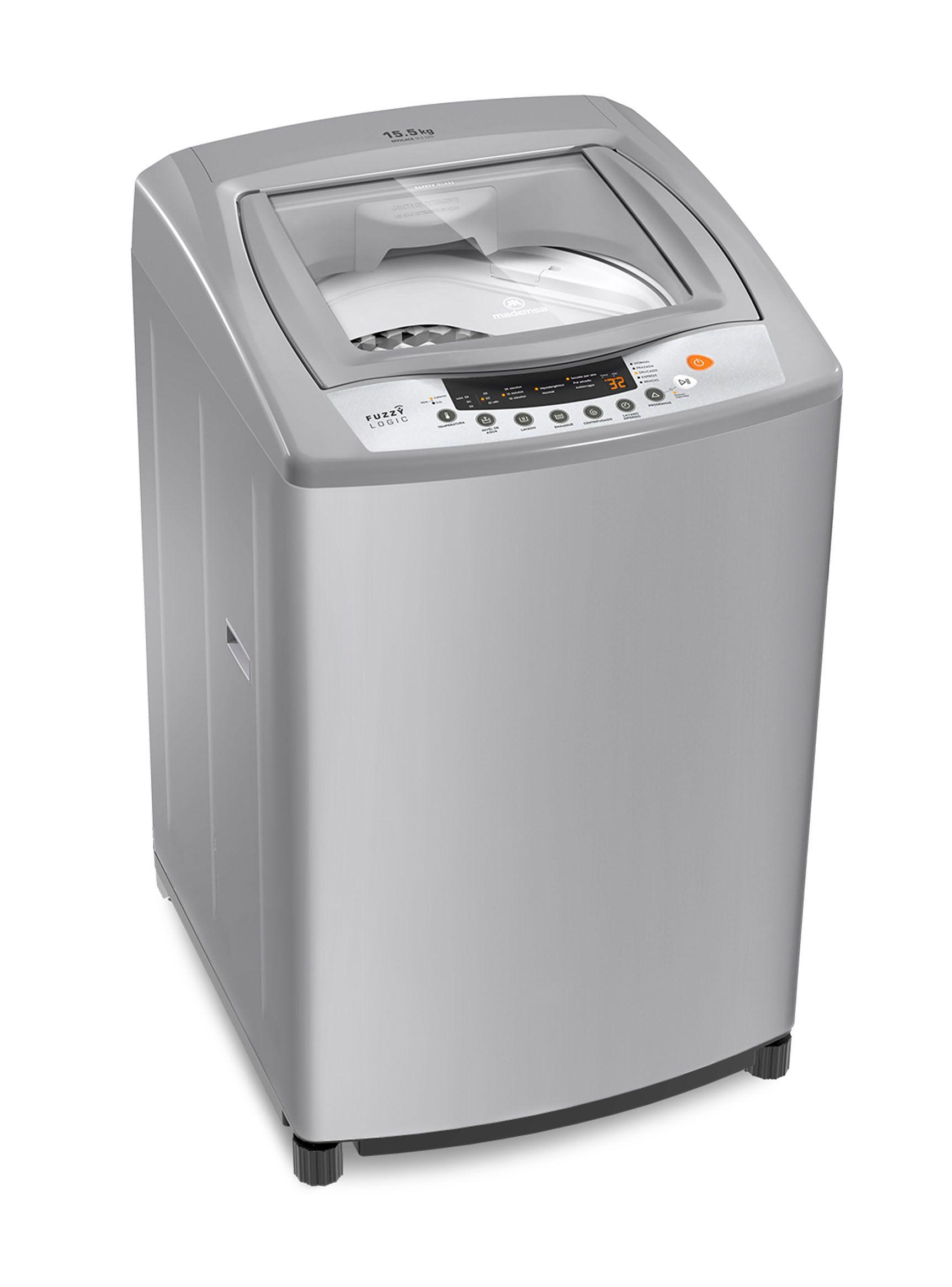 Lavadora de Carga Superior 15.5 Kg Efficace SZG Gris-1