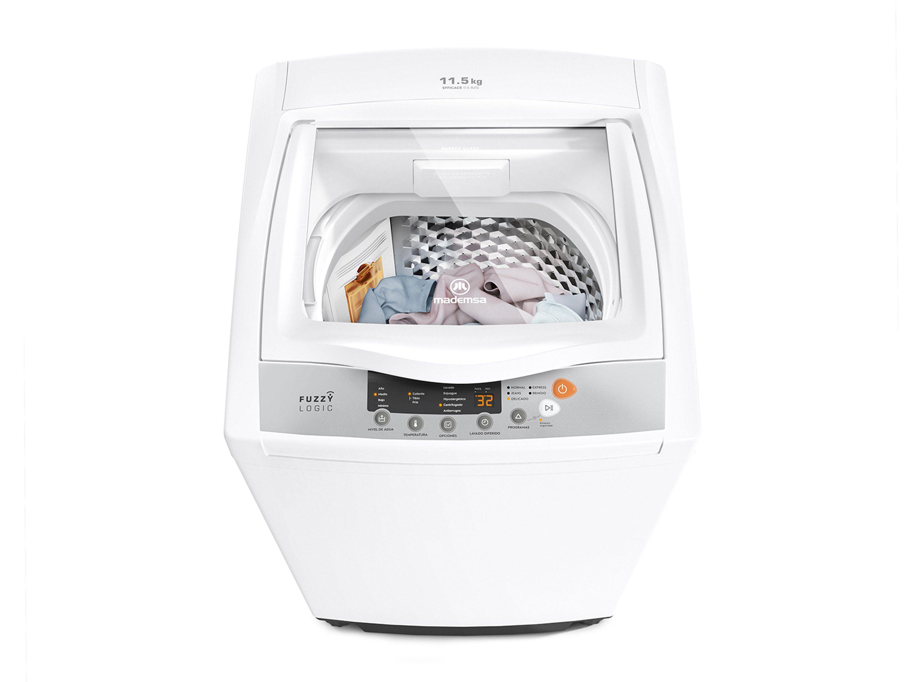 Lavadora de Carga Superior 11.5 Kg Efficace BZG Blanca-2