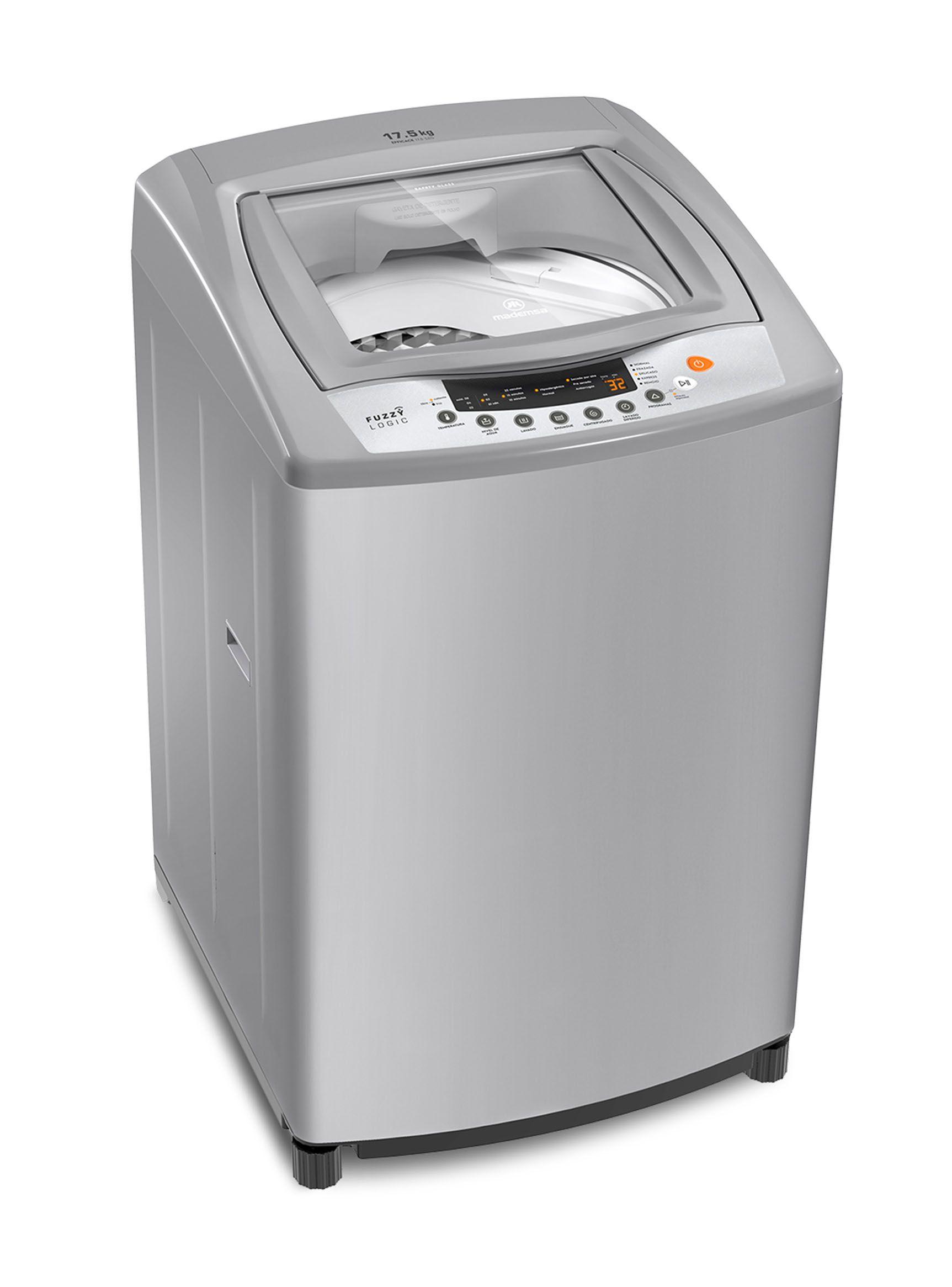 Lavadora de Carga Superior 17.5 Kg Efficace SZG Silver-1