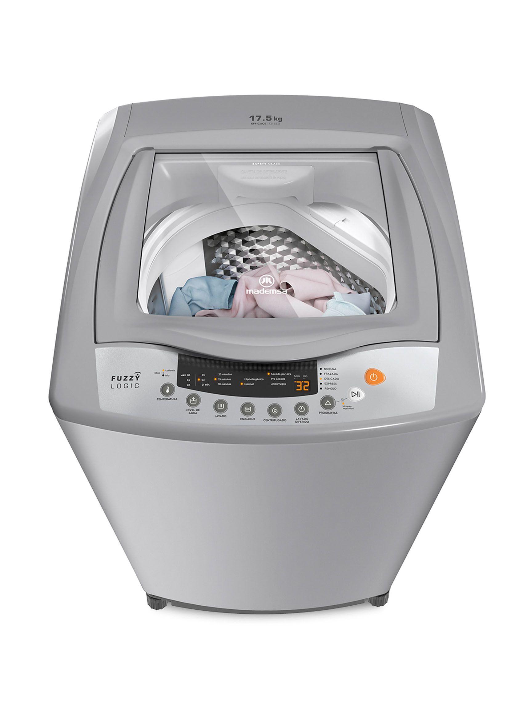 Lavadora de Carga Superior 17.5 Kg Efficace SZG Silver-2
