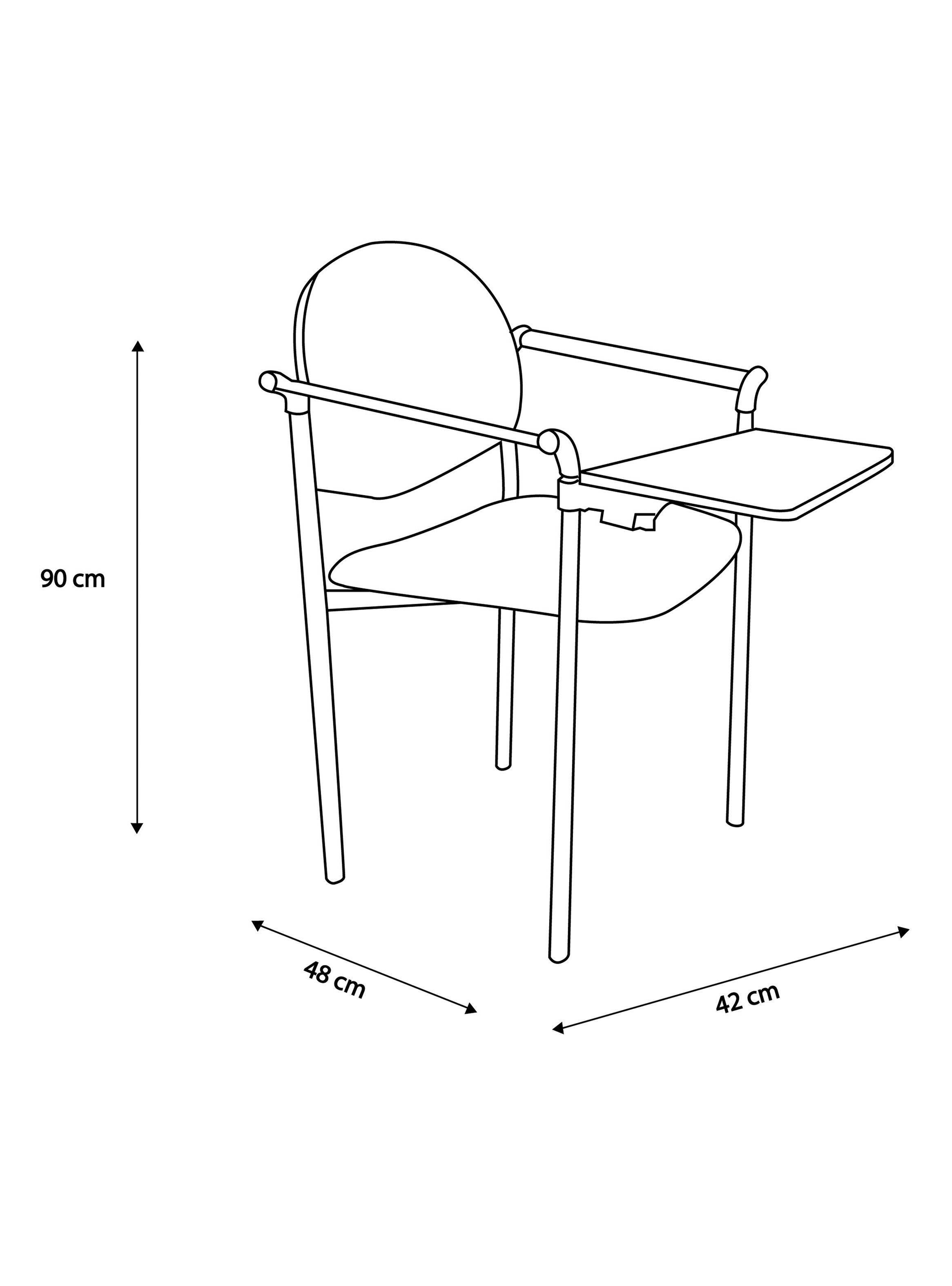 Silla Palmeta Tela Confort Universitaria II Basflex-1
