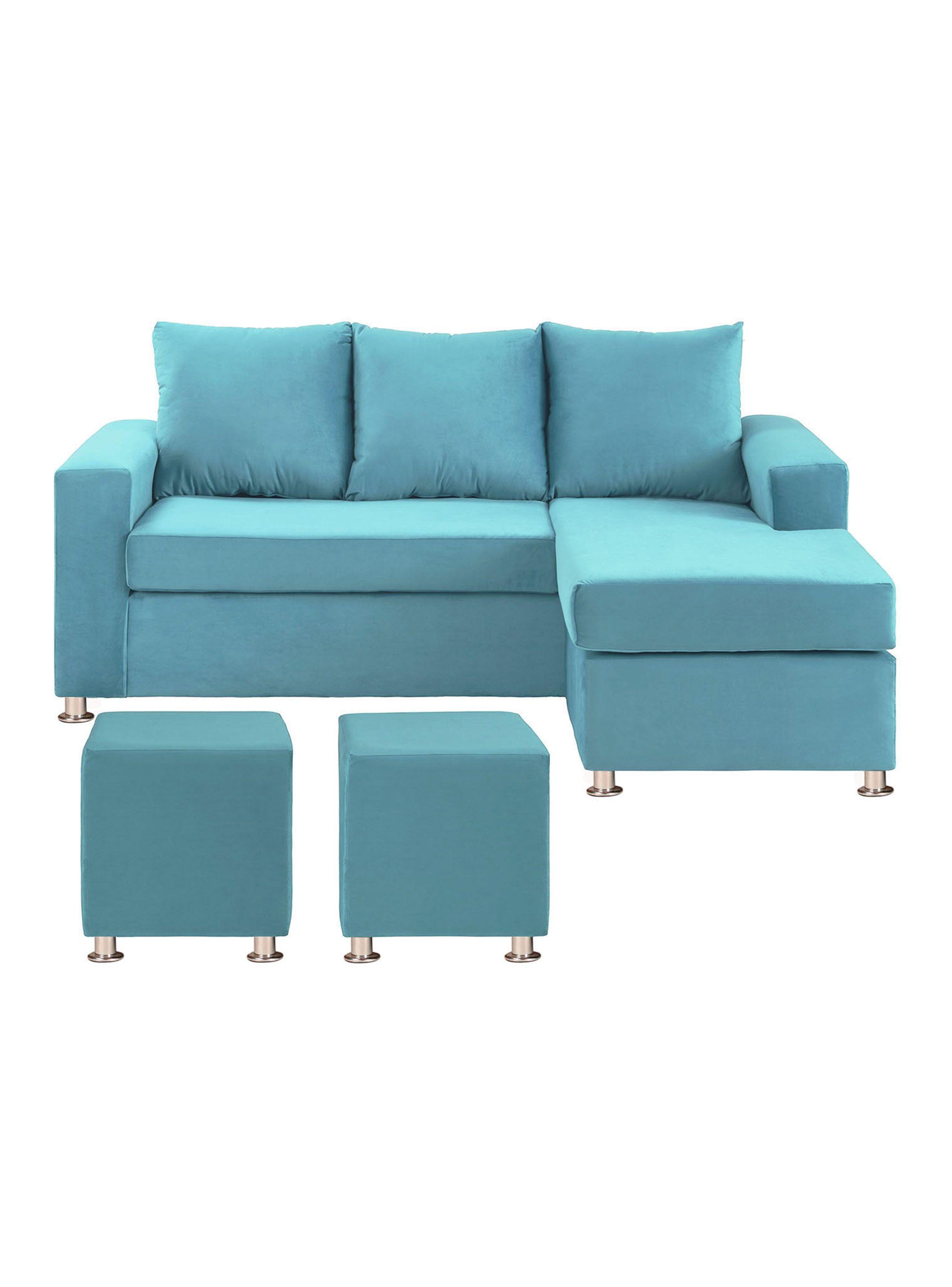 Sofá Bi-L 3 Cuerpos + 2 Poufs Felpa-0