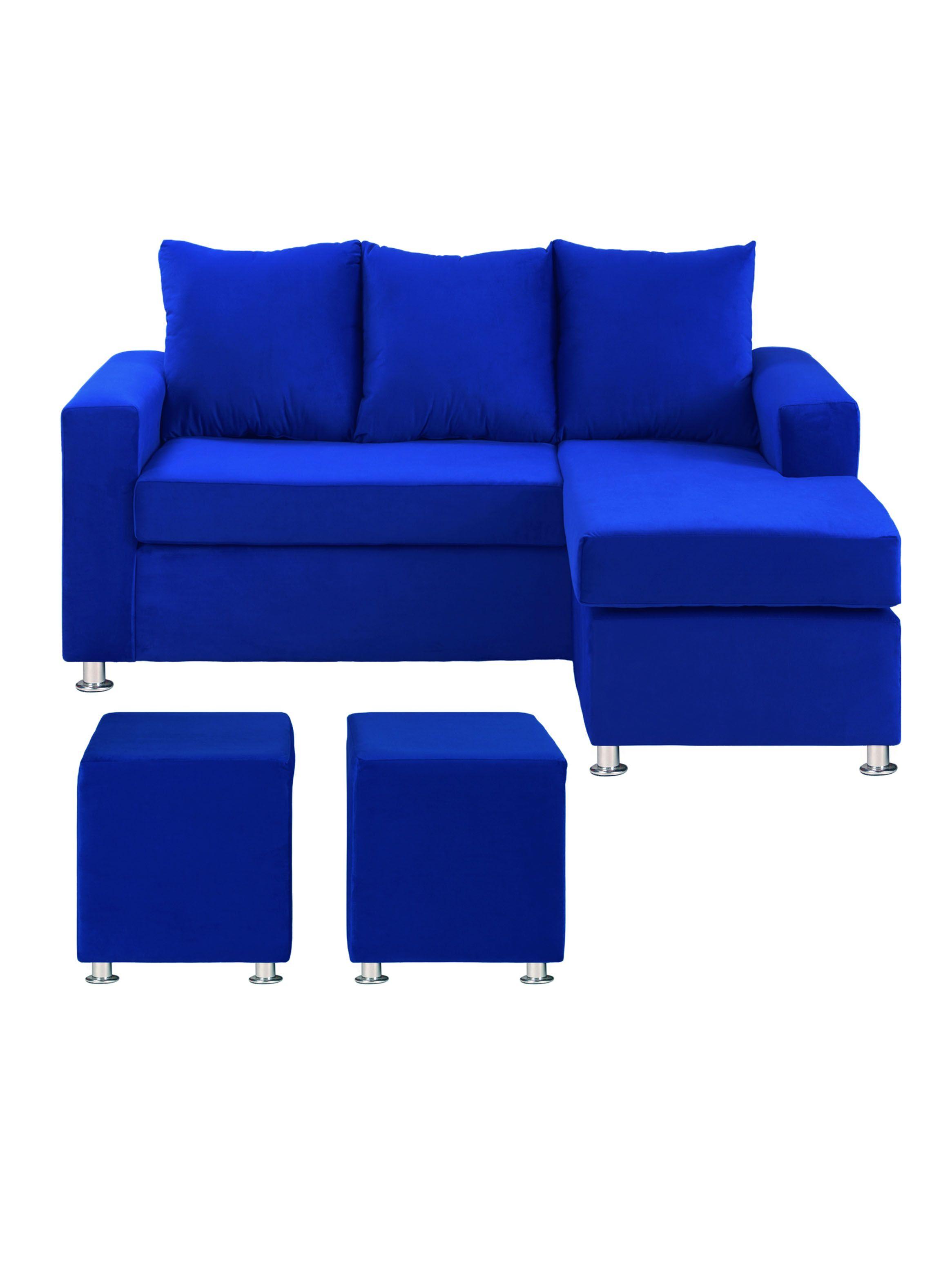 Sofá Bi-L 3 Cuerpos + 2 Poufs Felpa-0