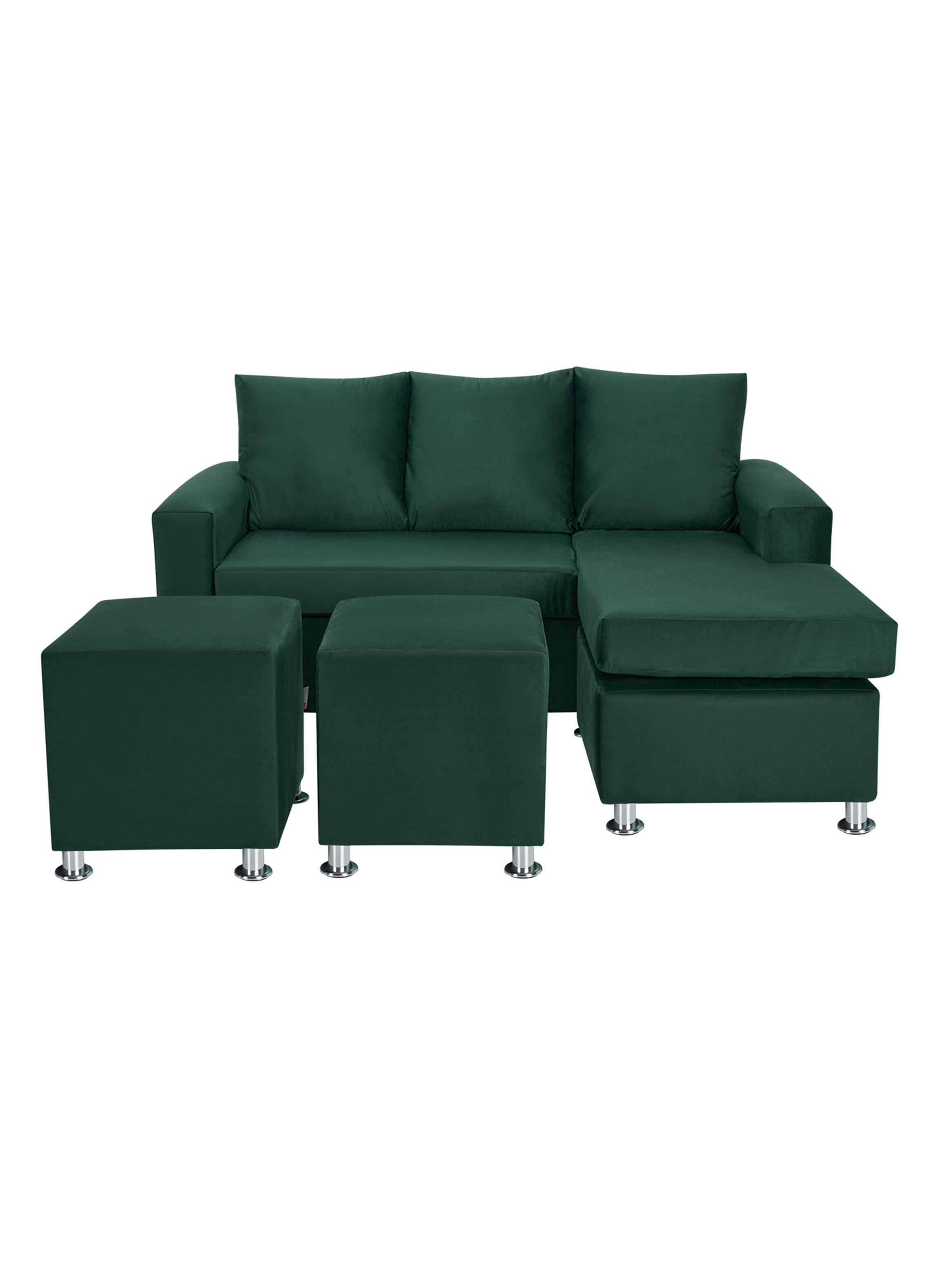 Sofá Bi-L 3 Cuerpos + 2 Poufs Felpa-0