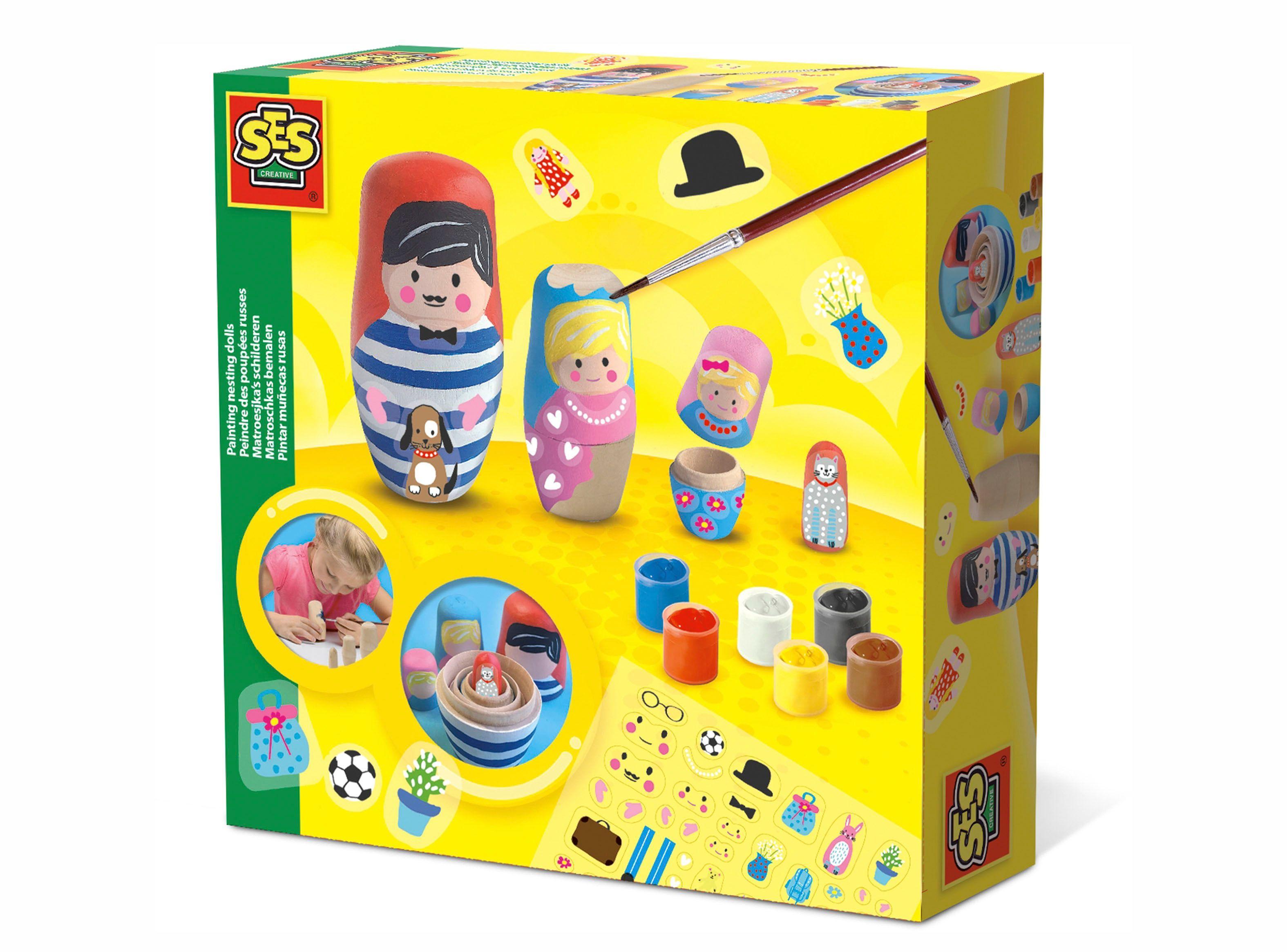 Accesorios Ses Manualidades Kit para Pintar Munecas Rusas Ses-0