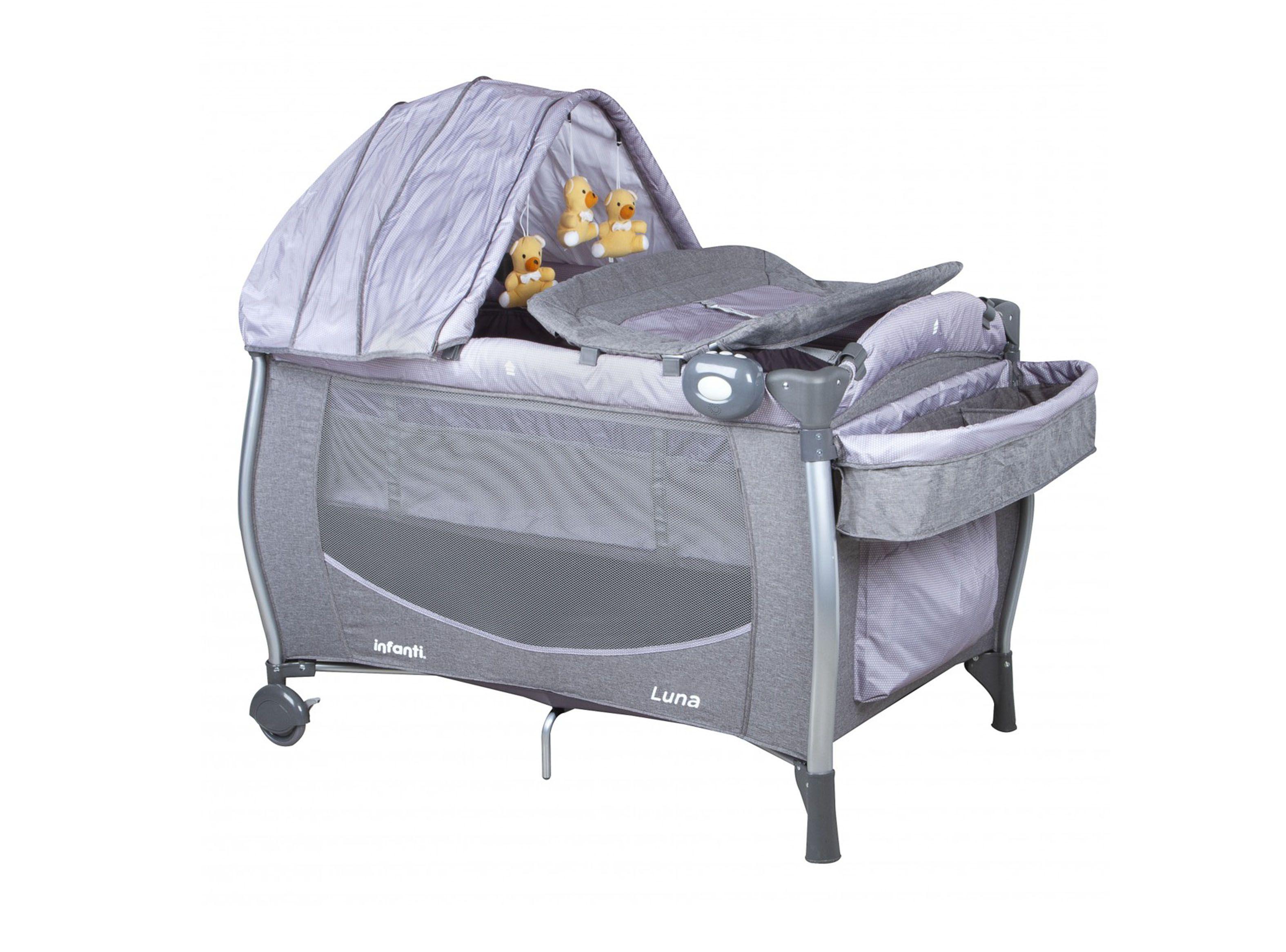 Cuna Playard Luna Gris Infanti-0
