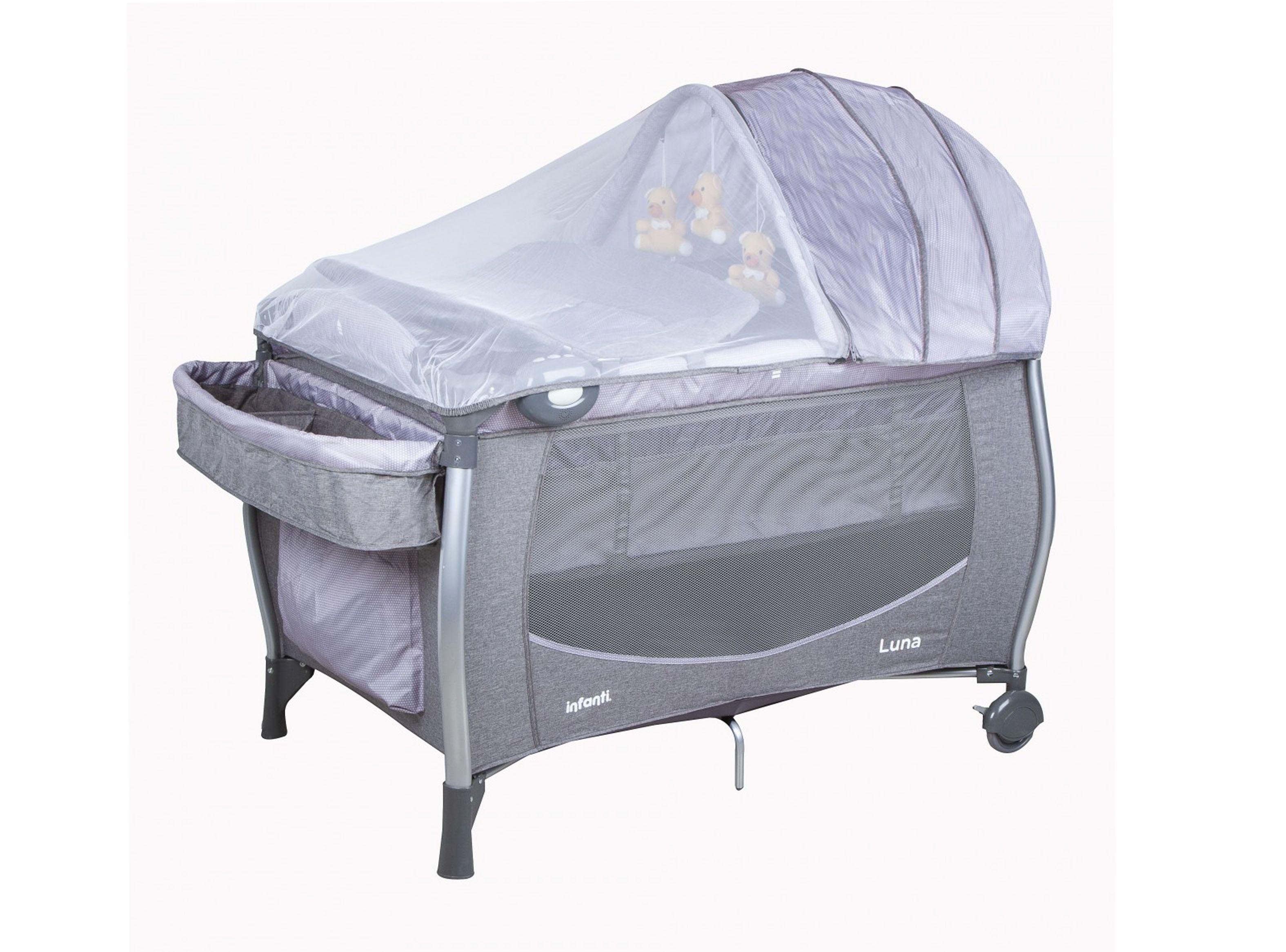 Cuna Playard Luna Gris Infanti-1