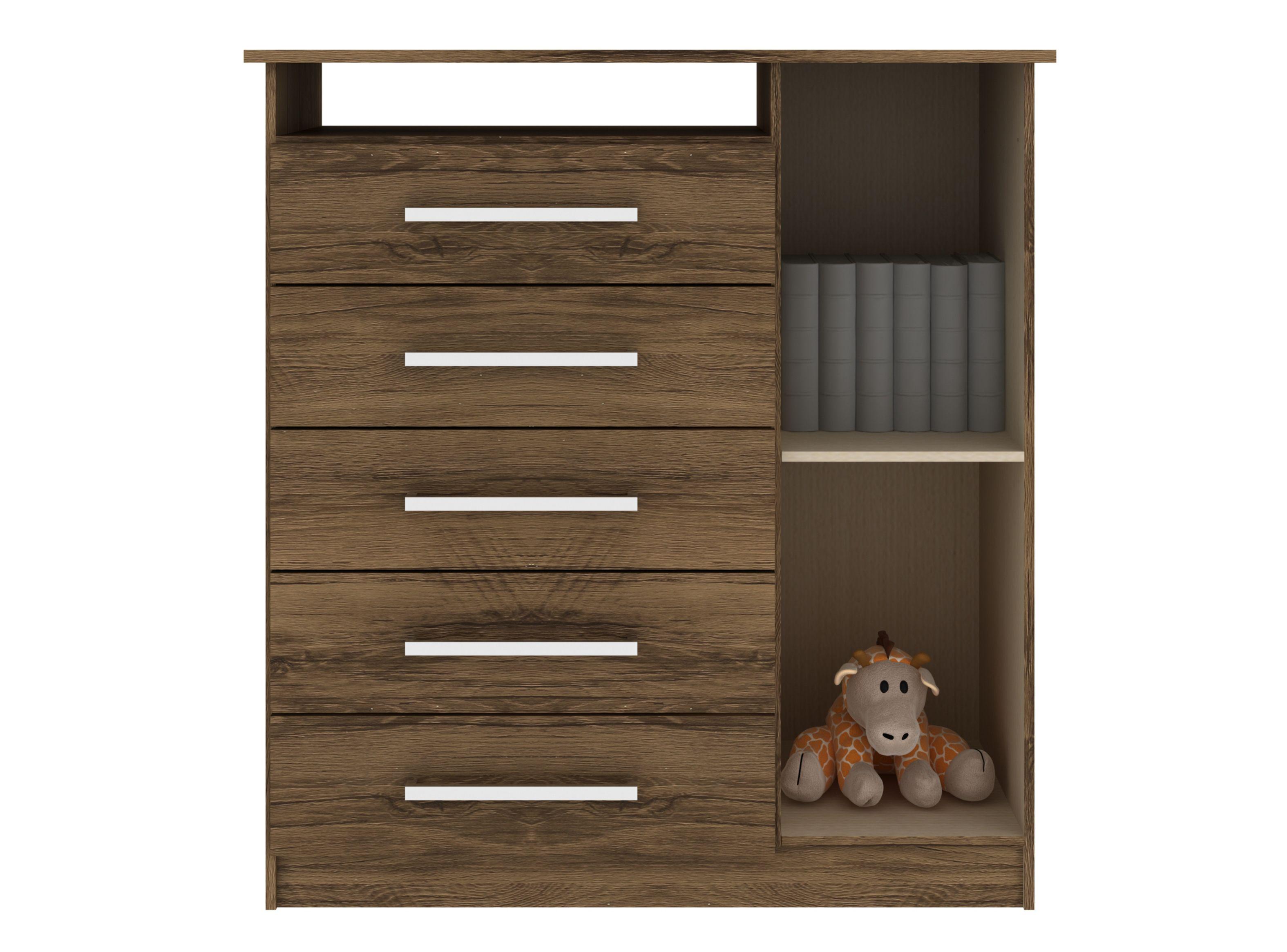 Cómoda D015 1 Puerta 5 Cajones-1