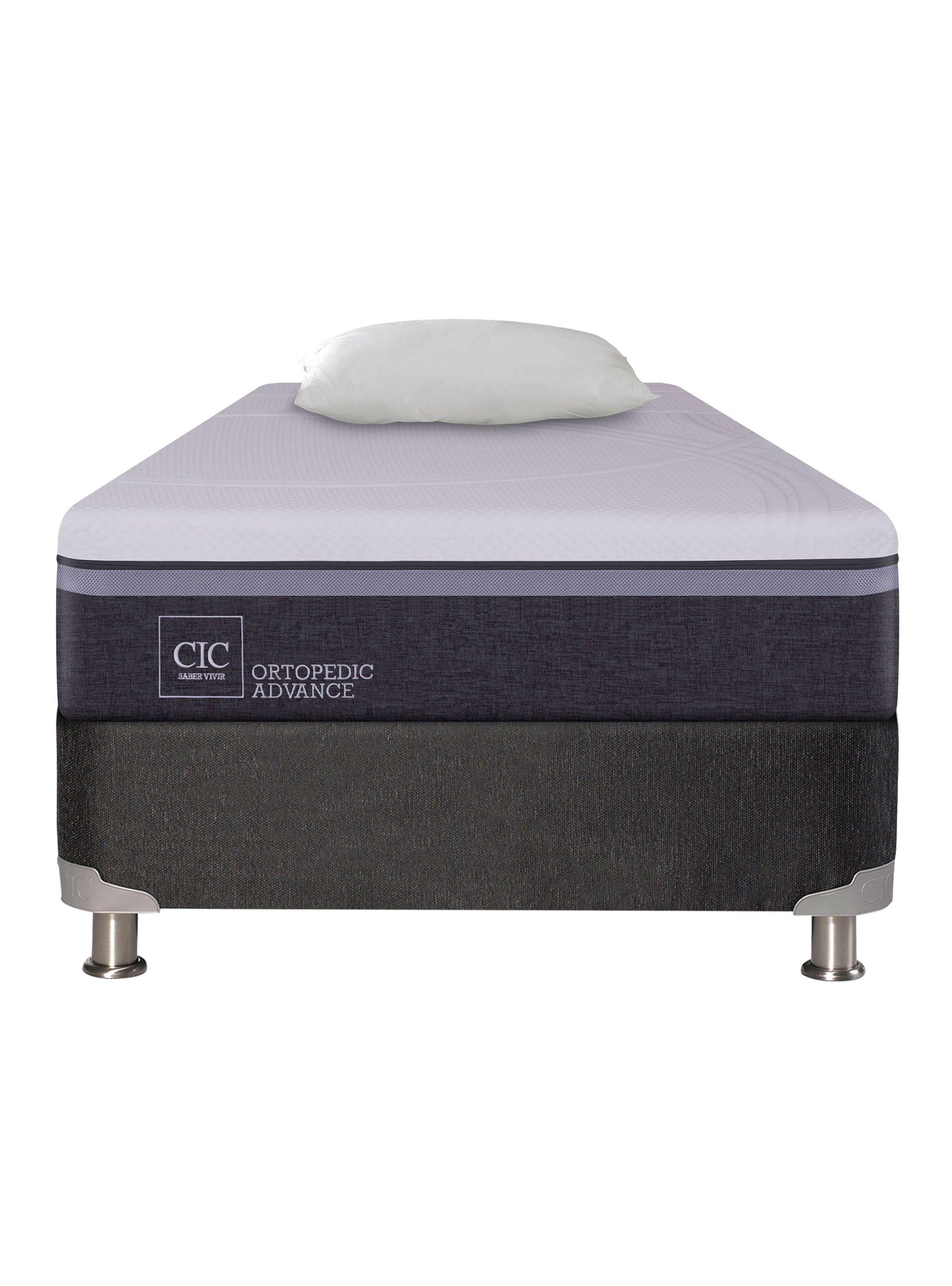 Box Spring Ortopedic Advance B5 1.5 Plazas + Almohada-1