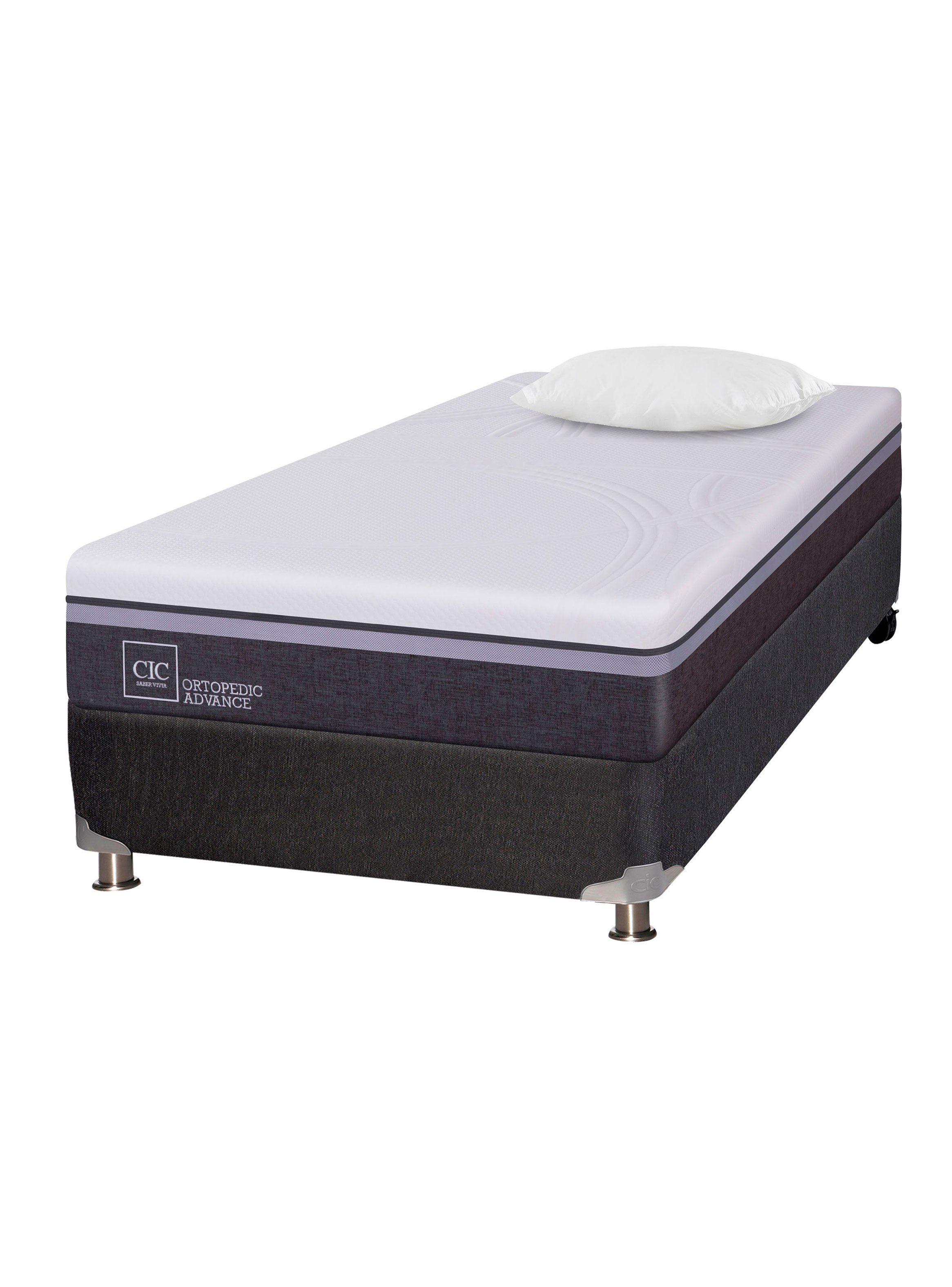 Box Spring Ortopedic Advance B5 1.5 Plazas + Almohada-0