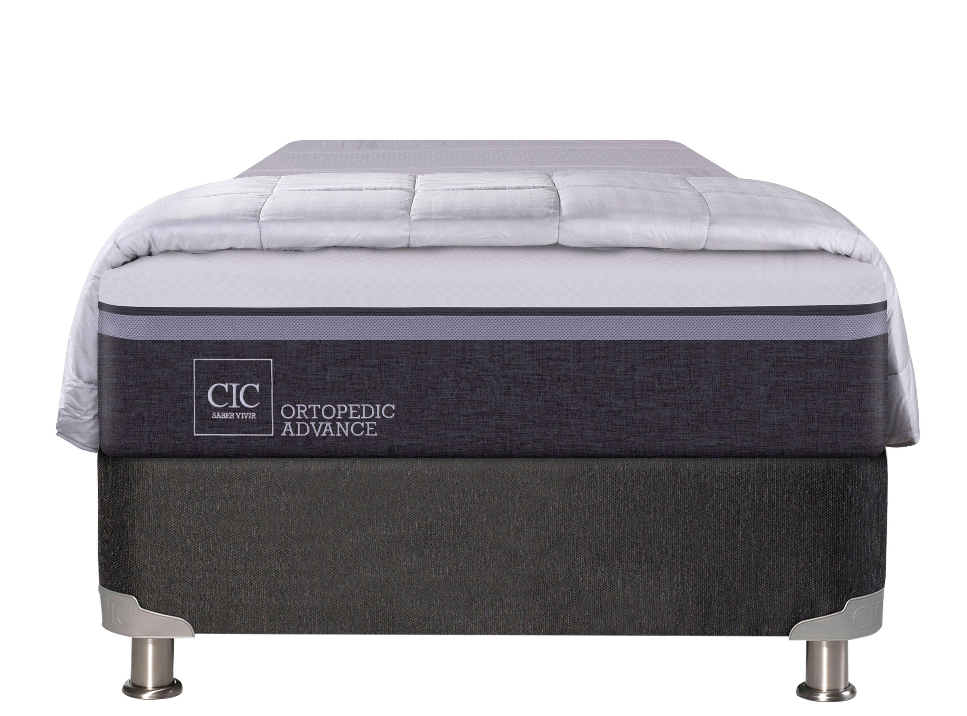 Box Spring Ortopedic Advance B5 1.5 Plazas + Plumón-1