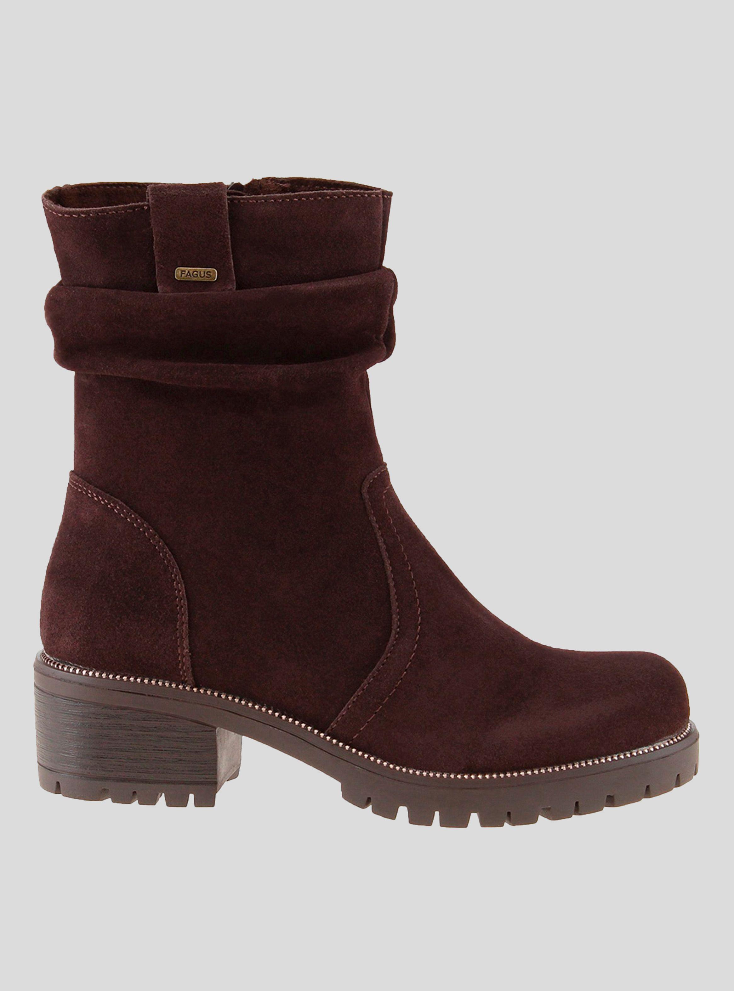 Bota Fagus Café Vestir Mujer-0