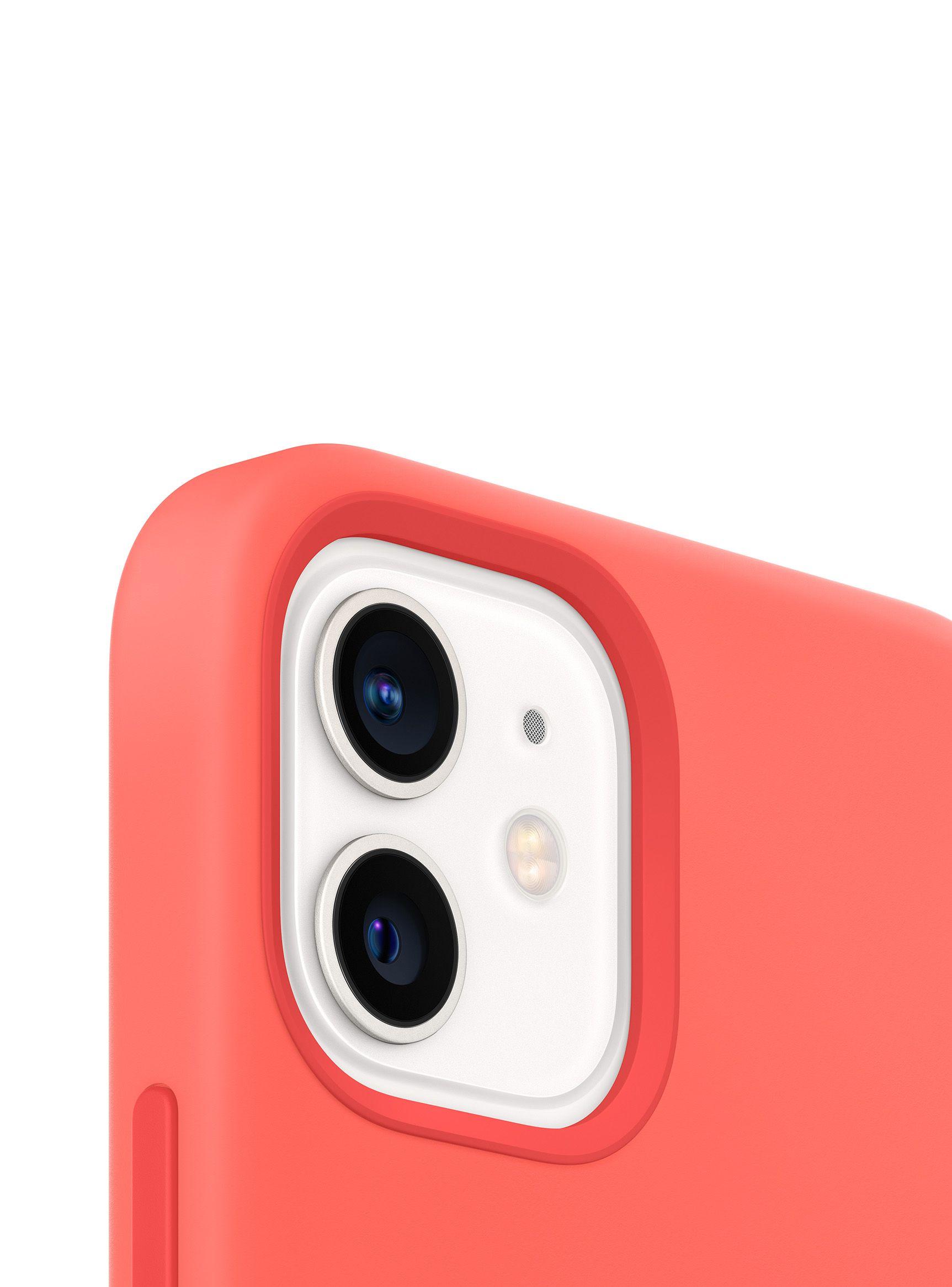 iPhone 12 y 12 Pro Silicone Case with MagSafe Pink Citrus-2