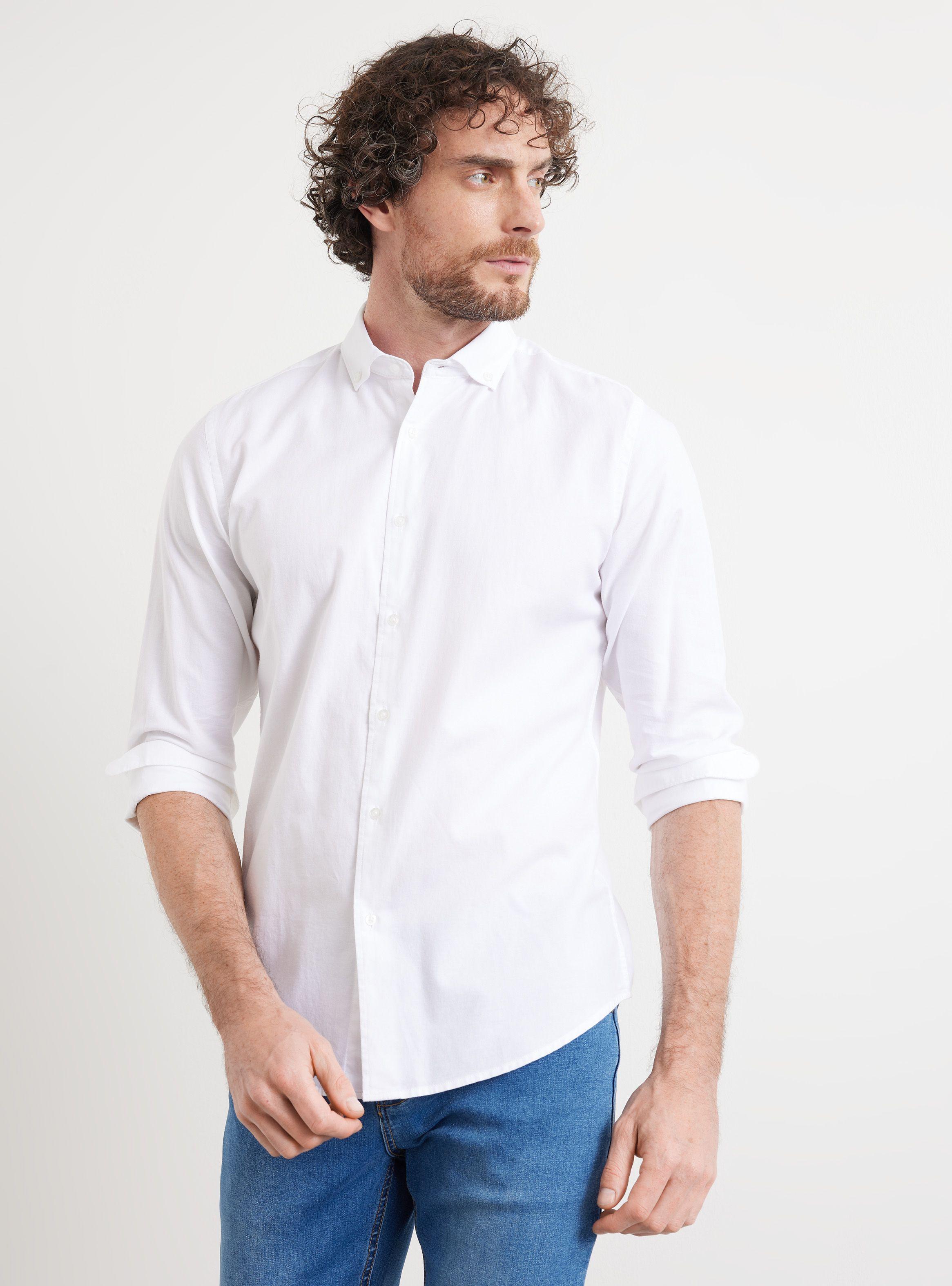 Camisa de Vestir ML Oxford Basic-0
