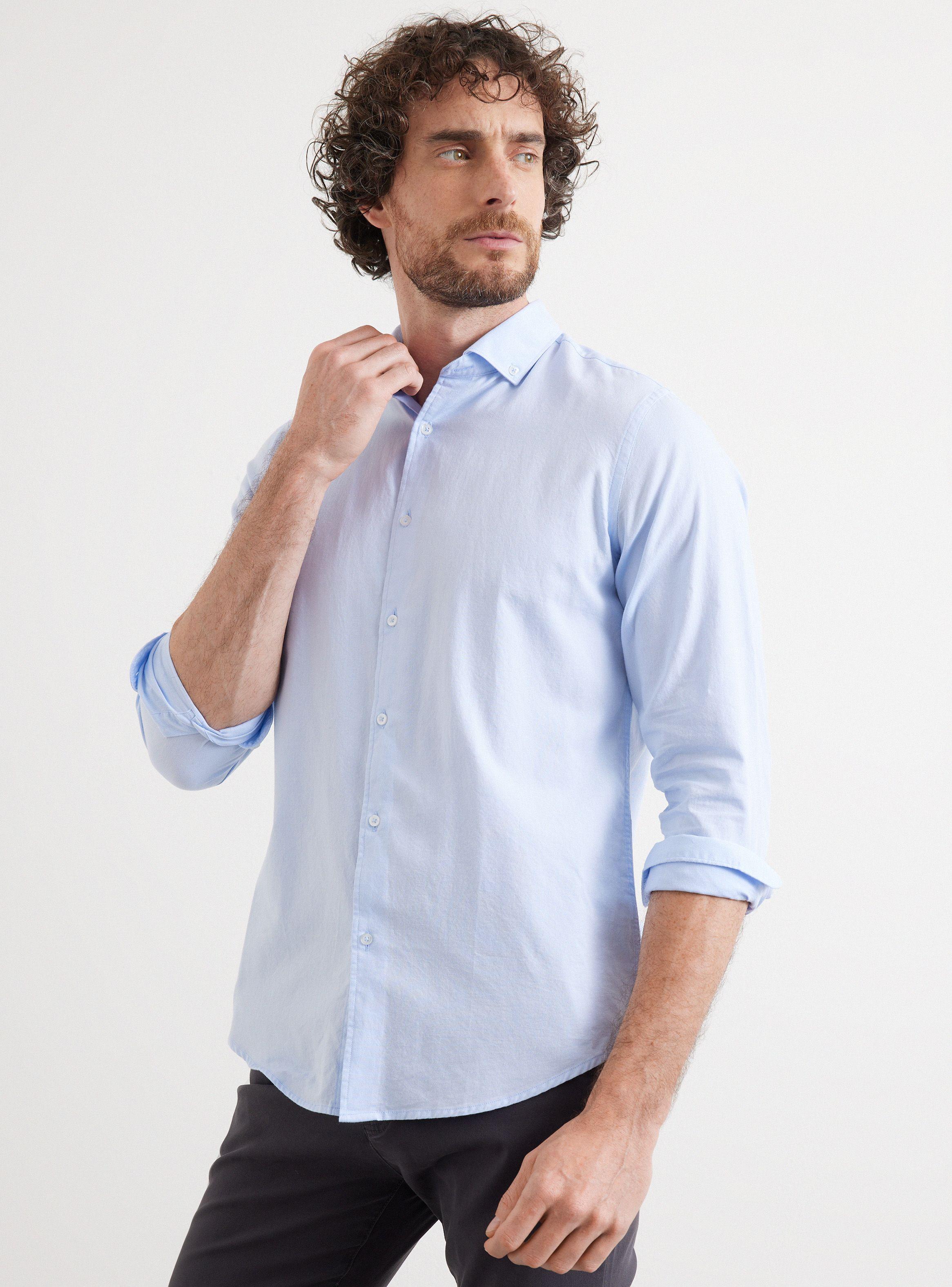Camisa de Vestir ML Oxford Basic-0