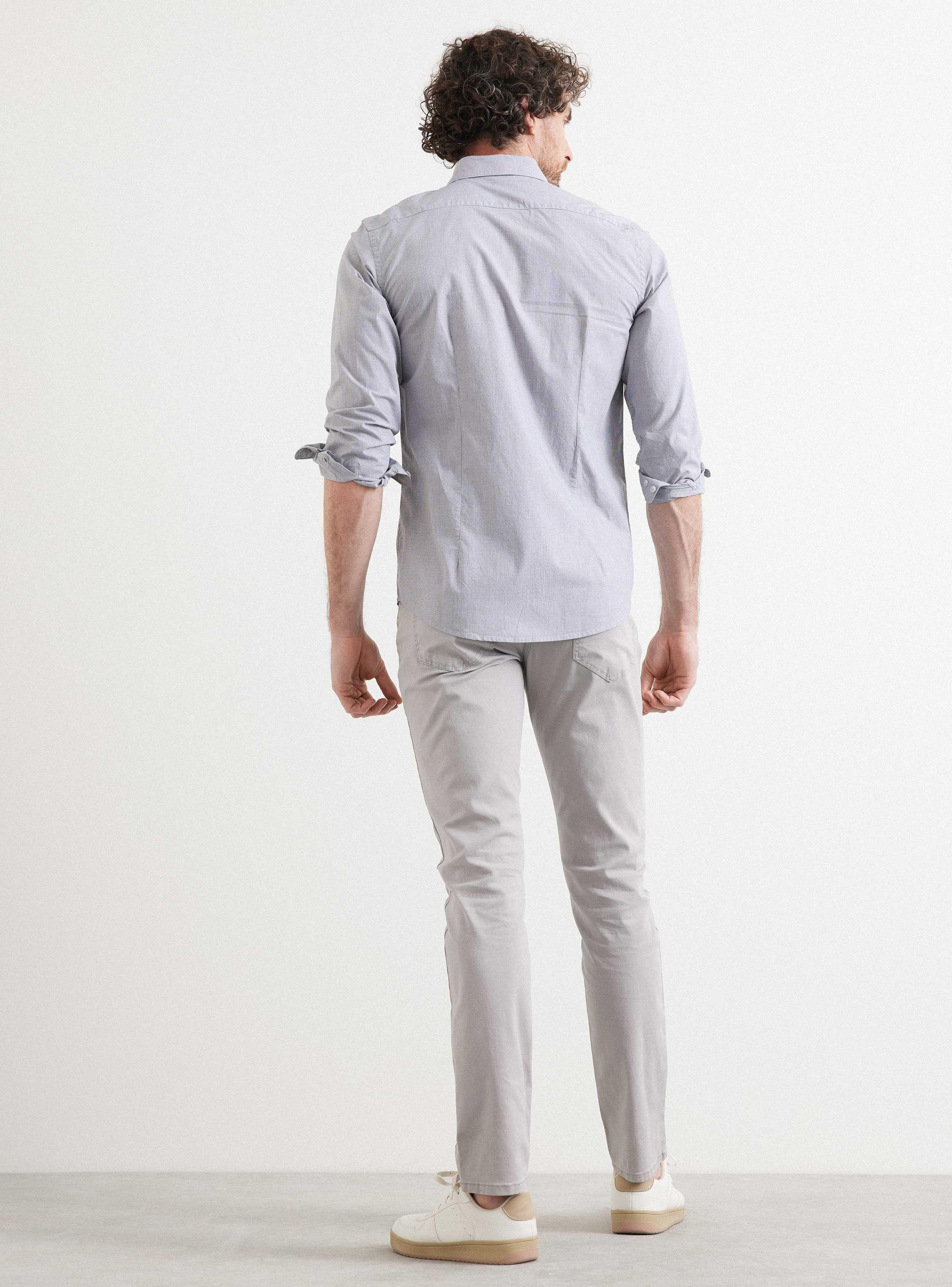 Camisa ML Bssic Slim-5